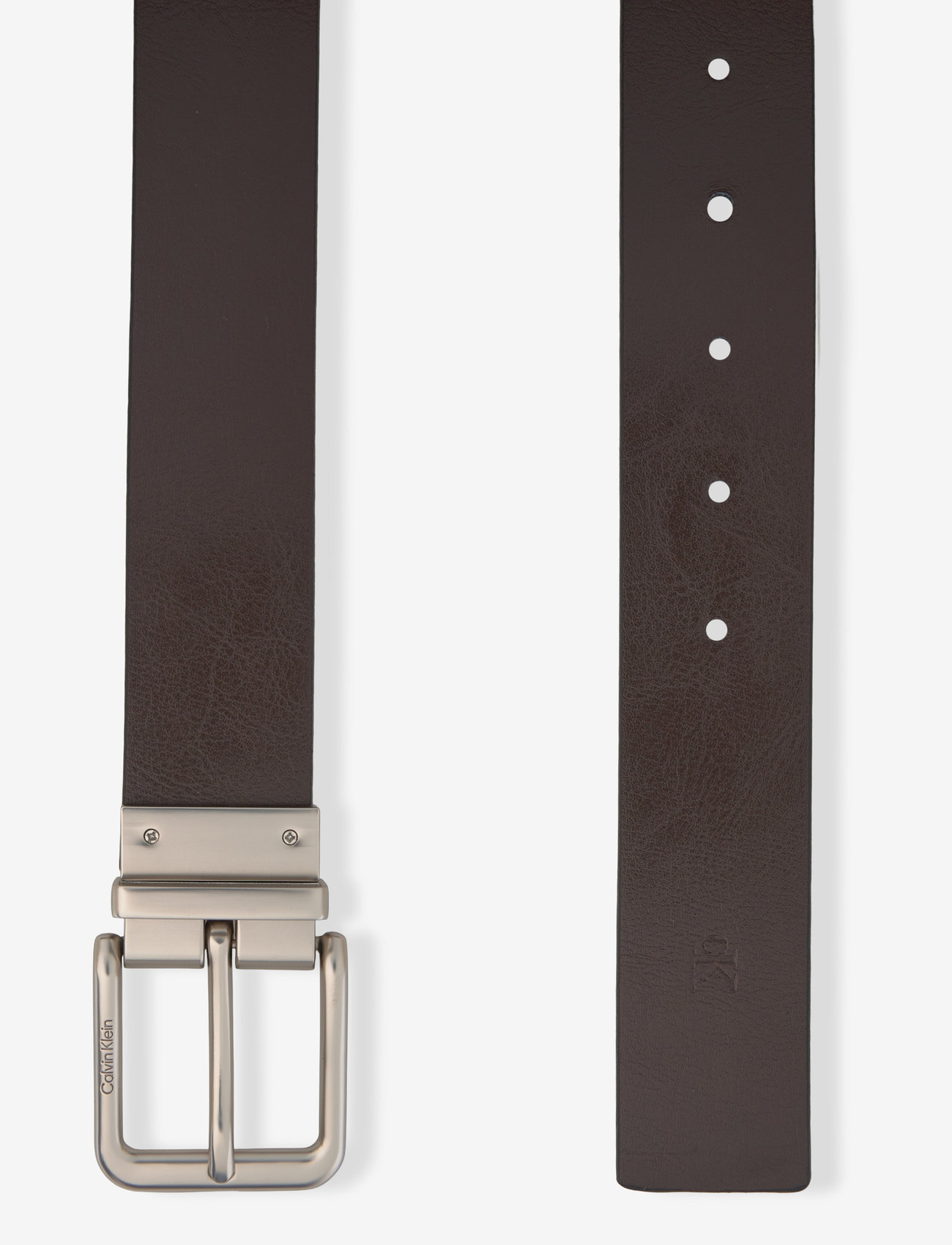 Calvin Klein - CASUAL PIN BUCKLE 35MM ADJ/REV - klassisch gürtel - black delicioso pewter - 4