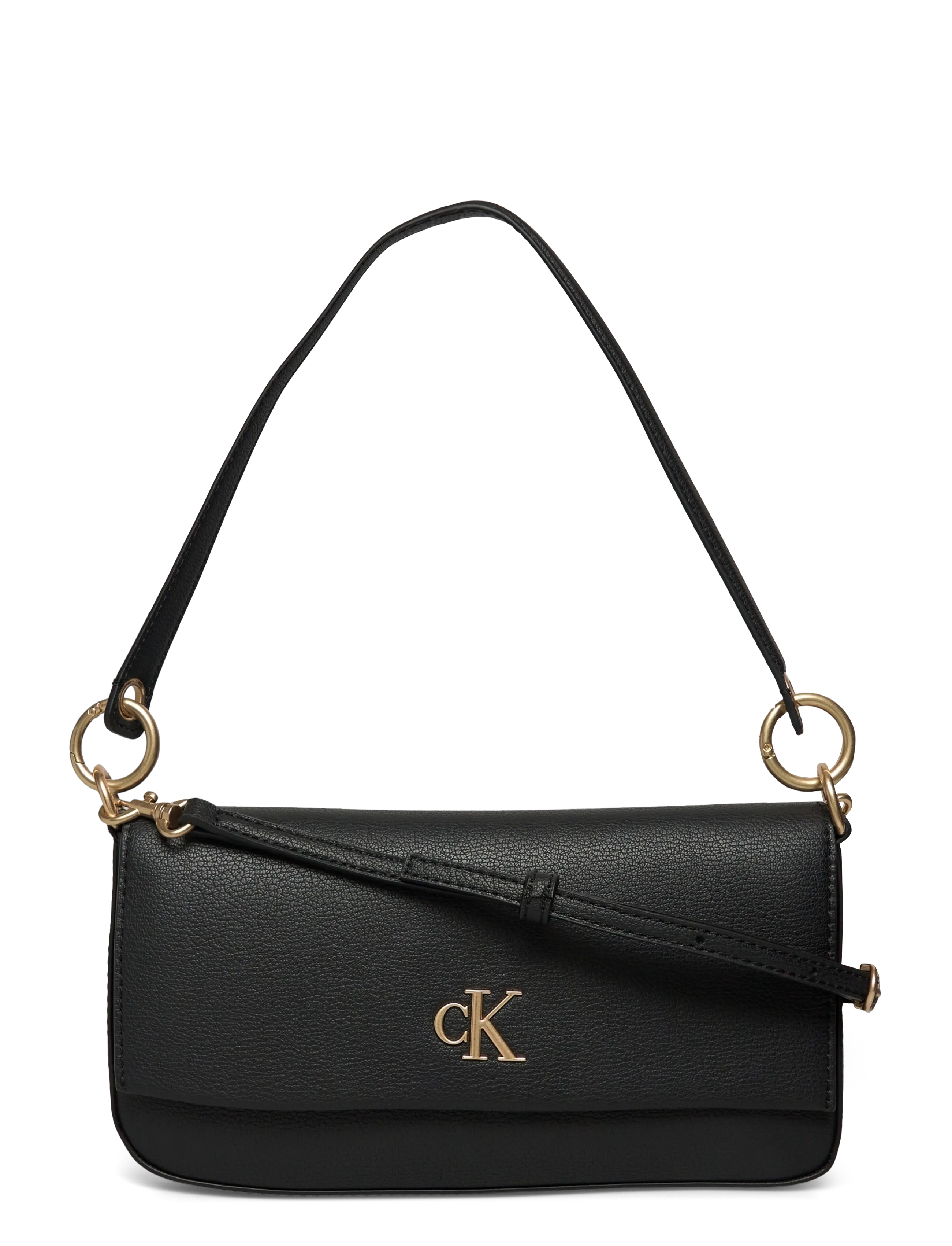 Calvin Klein MINIMAL MONOGRAM SHOULDER POUCH - Kotid - BLACK / black