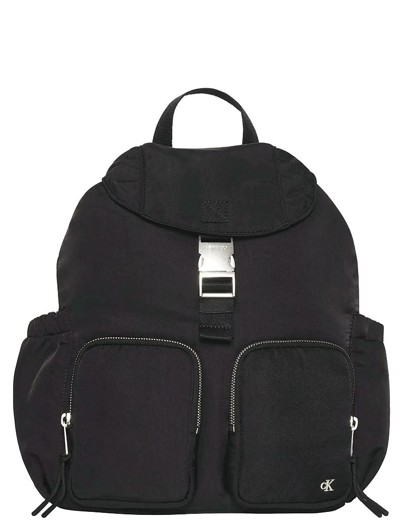 Calvin Klein - FLAP NYLON BACKPACK - black - 0