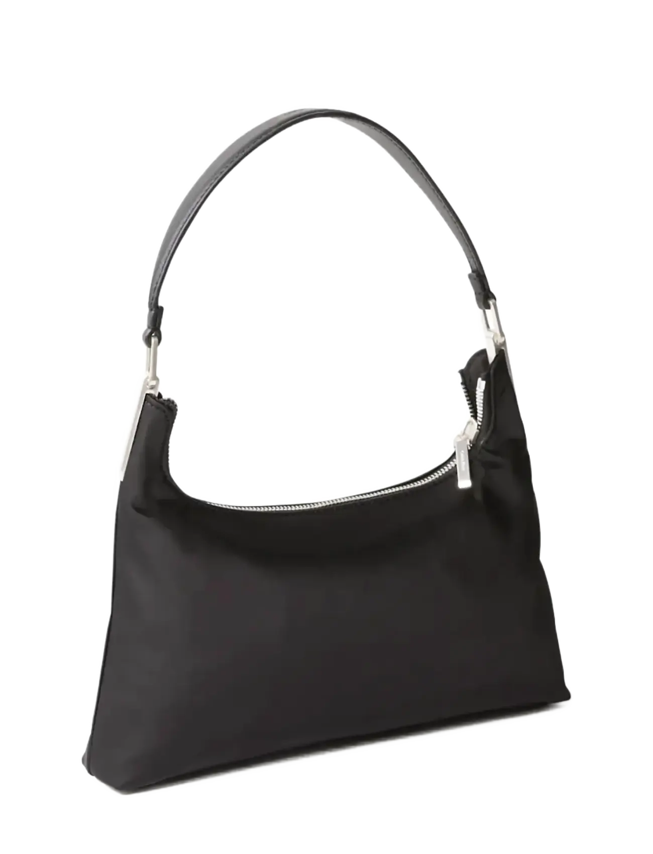 Calvin Klein - SATIN NYLON SMALL SHOULDER BAG - vardagsstil - black - 1