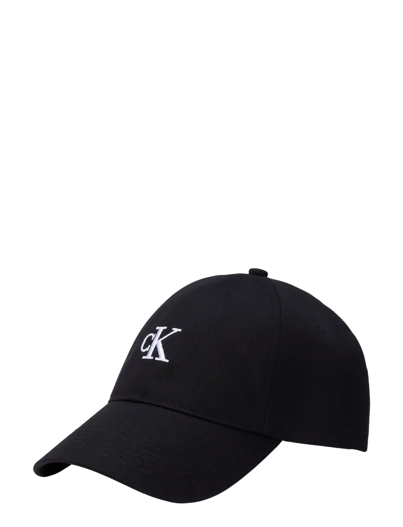 MONOGRAM EMBROIDERY BASEBALL CAP - BLACK