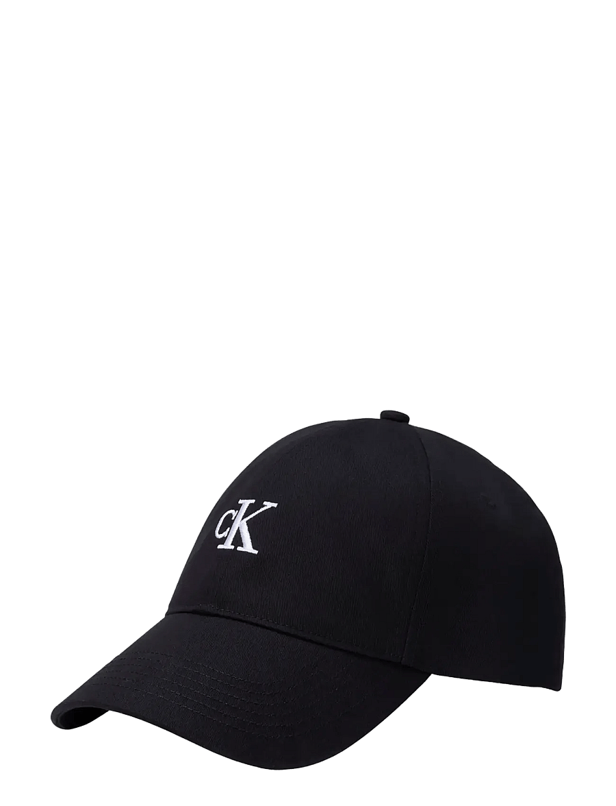 Calvin Klein - MONOGRAM EMBROIDERY BASEBALL CAP - kappen - black - 0