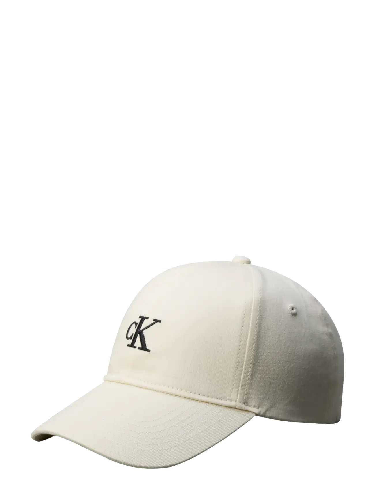 Calvin Klein Monogram Embroidery Baseball Cap, One Size, Headwear, Weiß - Caps, Frauen