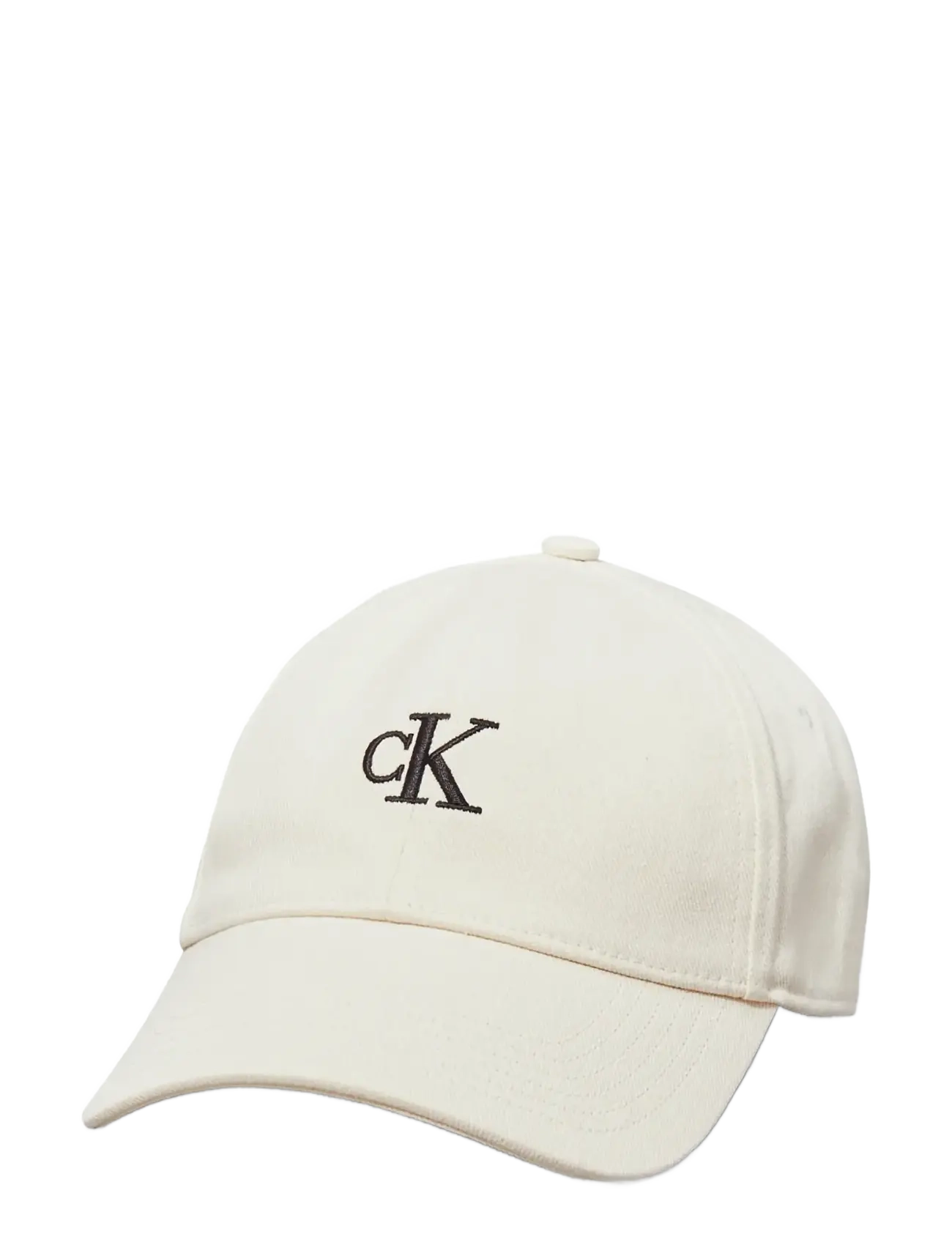 MONOGRAM EMBROIDERY BASEBALL CAP - BONE WHITE