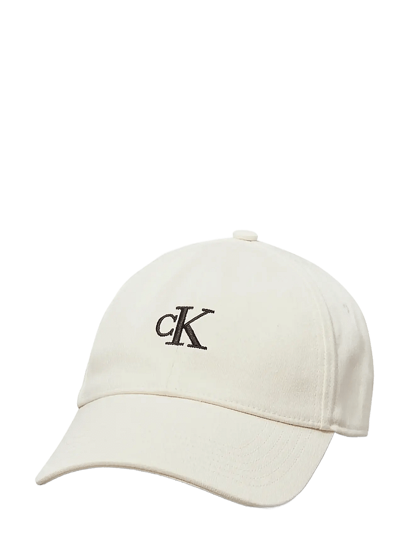 Calvin Klein - MONOGRAM EMBROIDERY BASEBALL CAP - bone white - 0