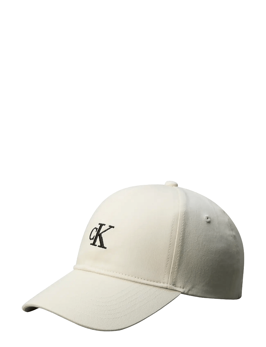 Calvin Klein - MONOGRAM EMBROIDERY BASEBALL CAP - kappen - bone white - 0