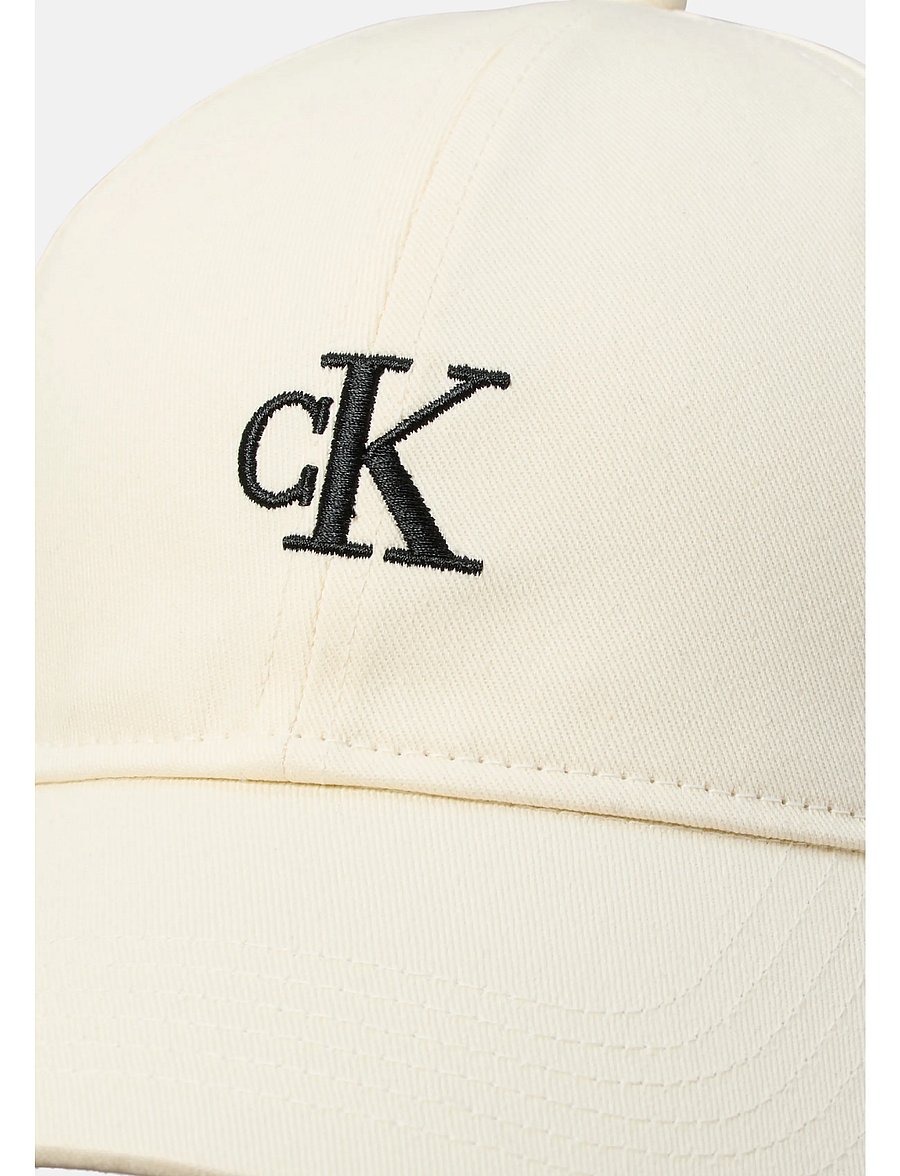 Calvin Klein - MONOGRAM EMBROIDERY BASEBALL CAP - kappen - bone white - 5