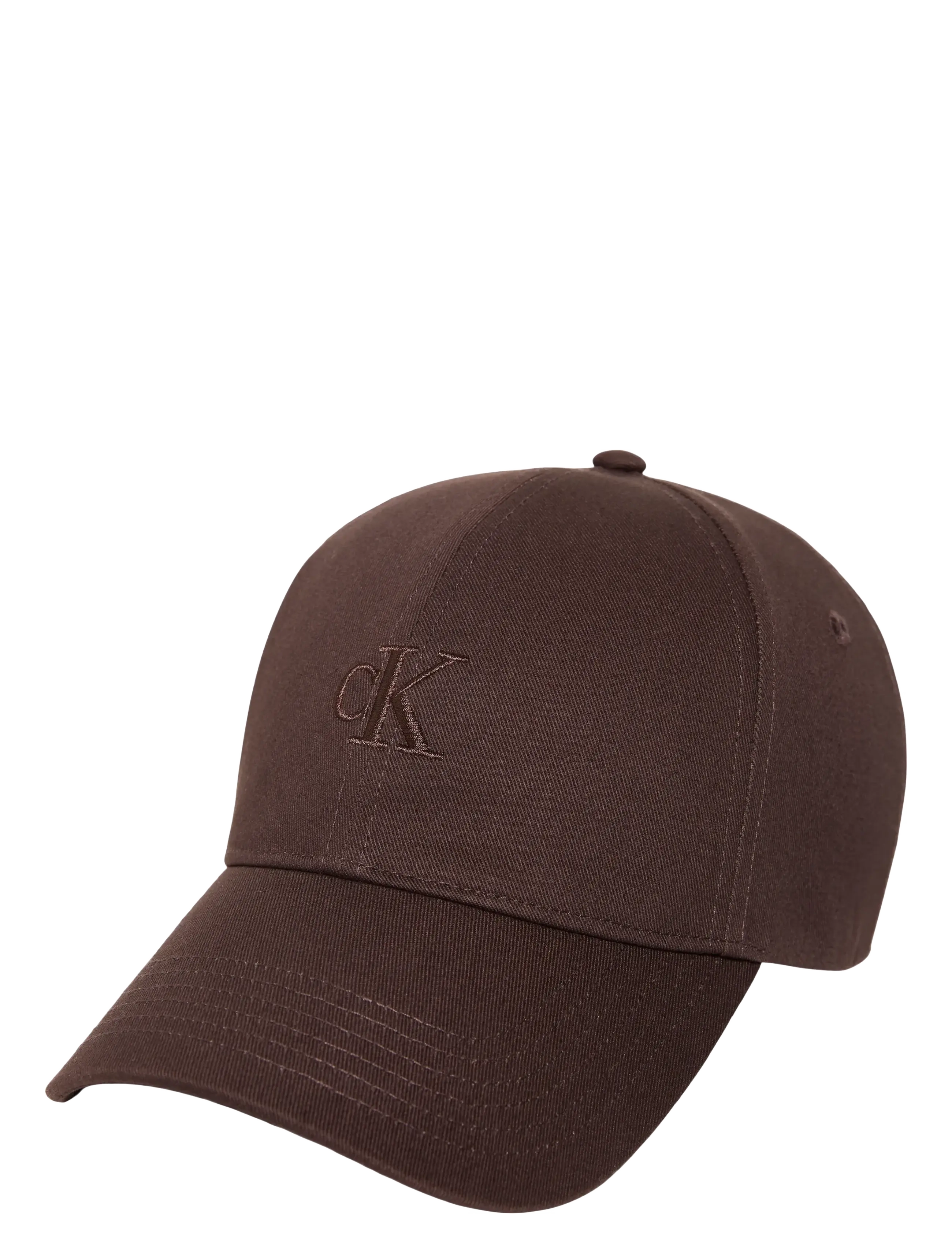 Calvin Klein MONOGRAM EMBROIDERY BASEBALL CAP - Caps - DELICIOSO / brown