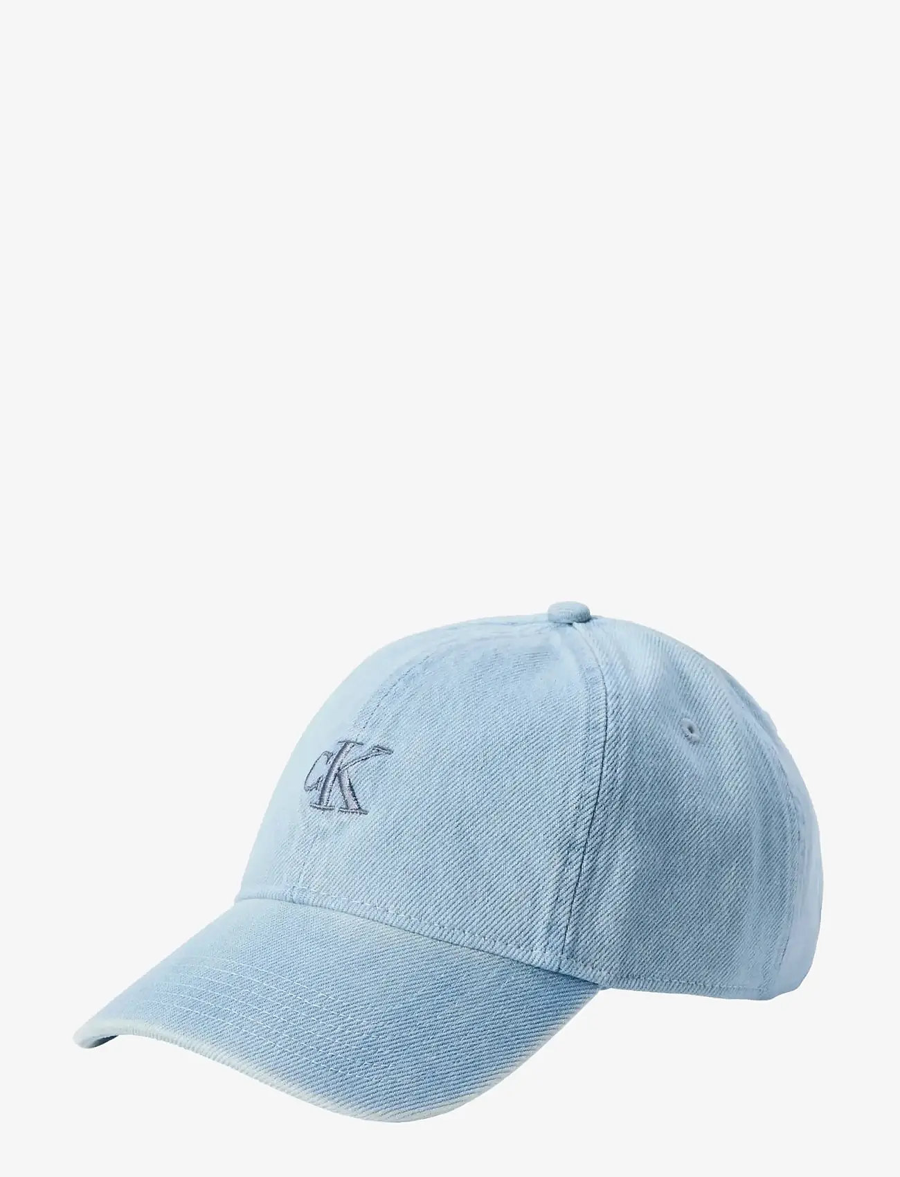 Calvin Klein - MONOGRAM EMBROIDERY DENIM BASEBA - light wash denim - 0