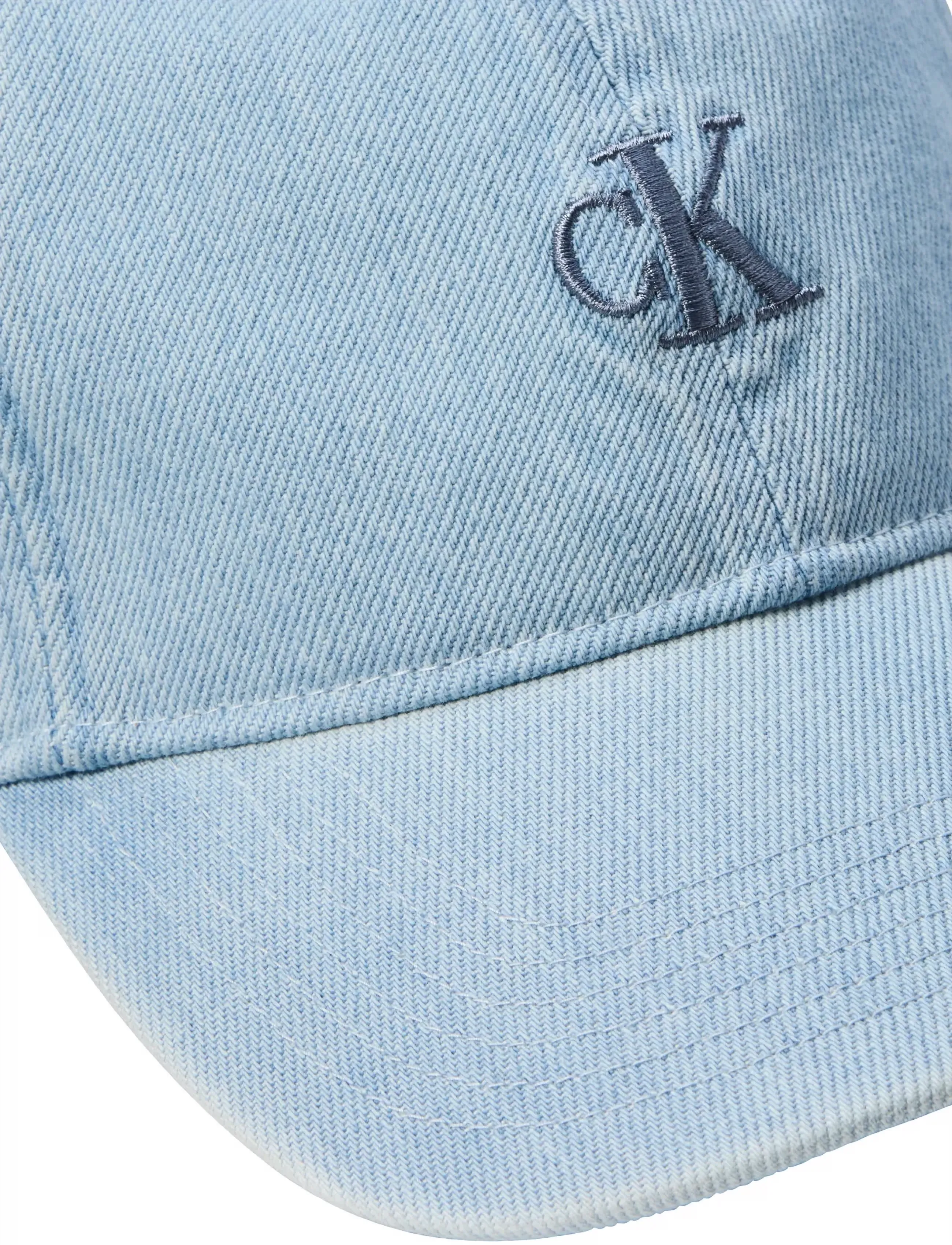 Calvin Klein - MONOGRAM EMBROIDERY DENIM BASEBA - light wash denim - 2