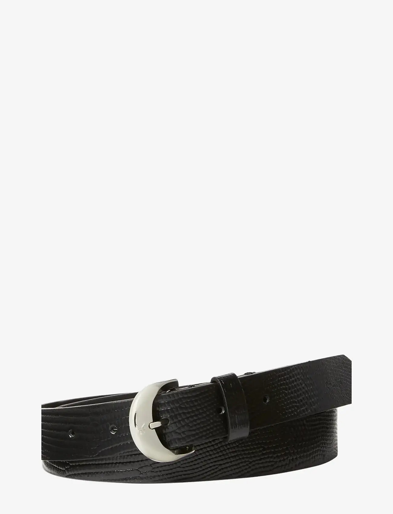 Calvin Klein - FORGED PIN BELT 25MM - igapäevased vööd - black   18k golden nf - 0