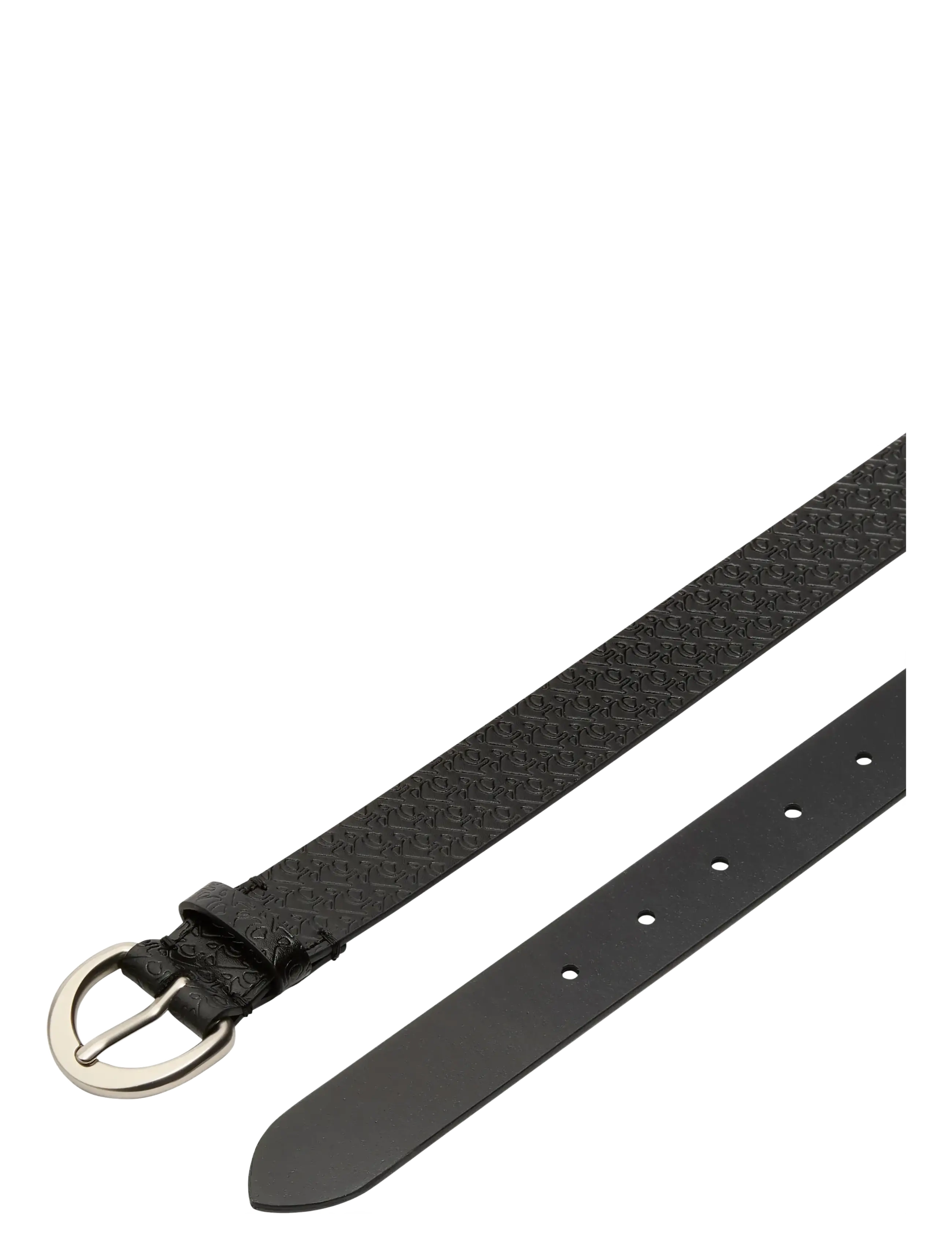 Calvin Klein - CLASSIC BUCKLE AOP 30MM - black   pewter - 1