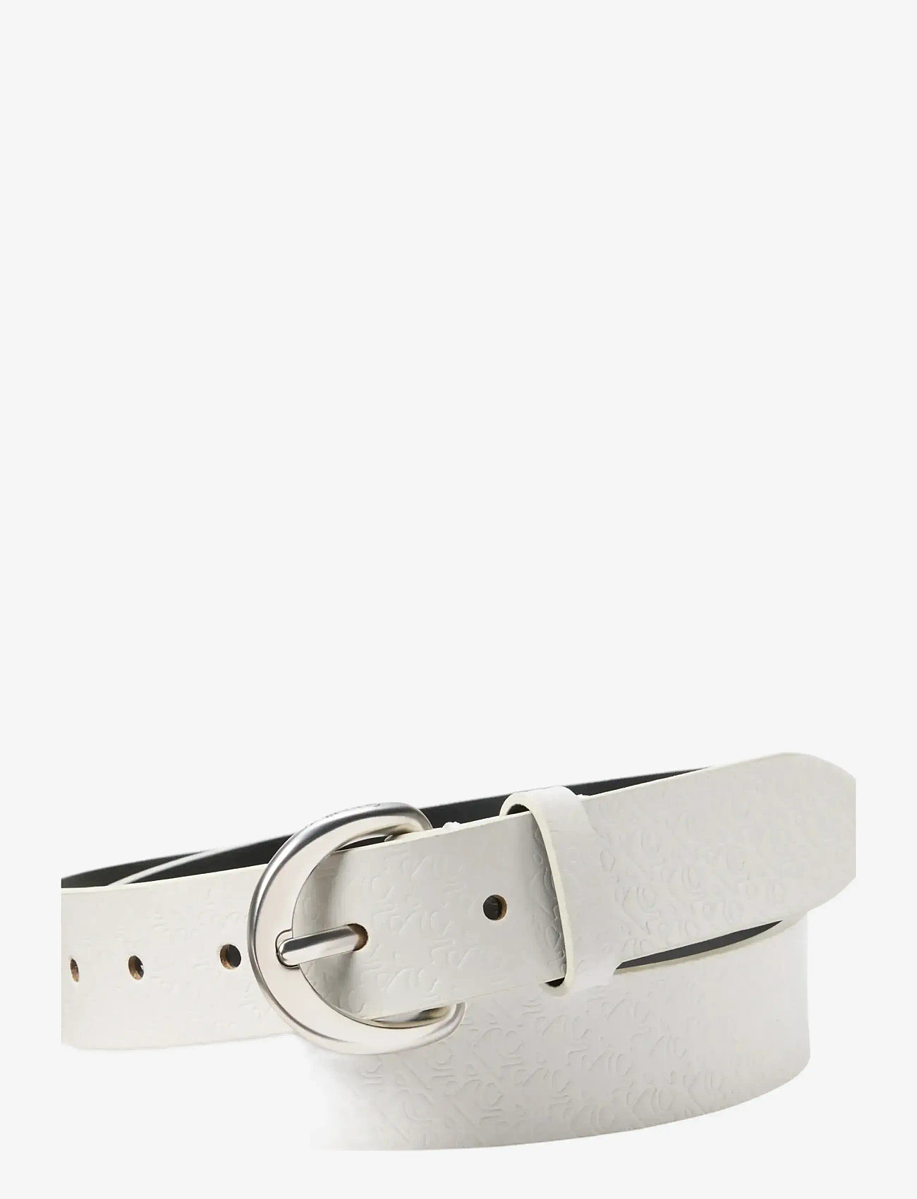 Calvin Klein - CLASSIC BUCKLE AOP 30MM - vardagsskärp - lily white - 0