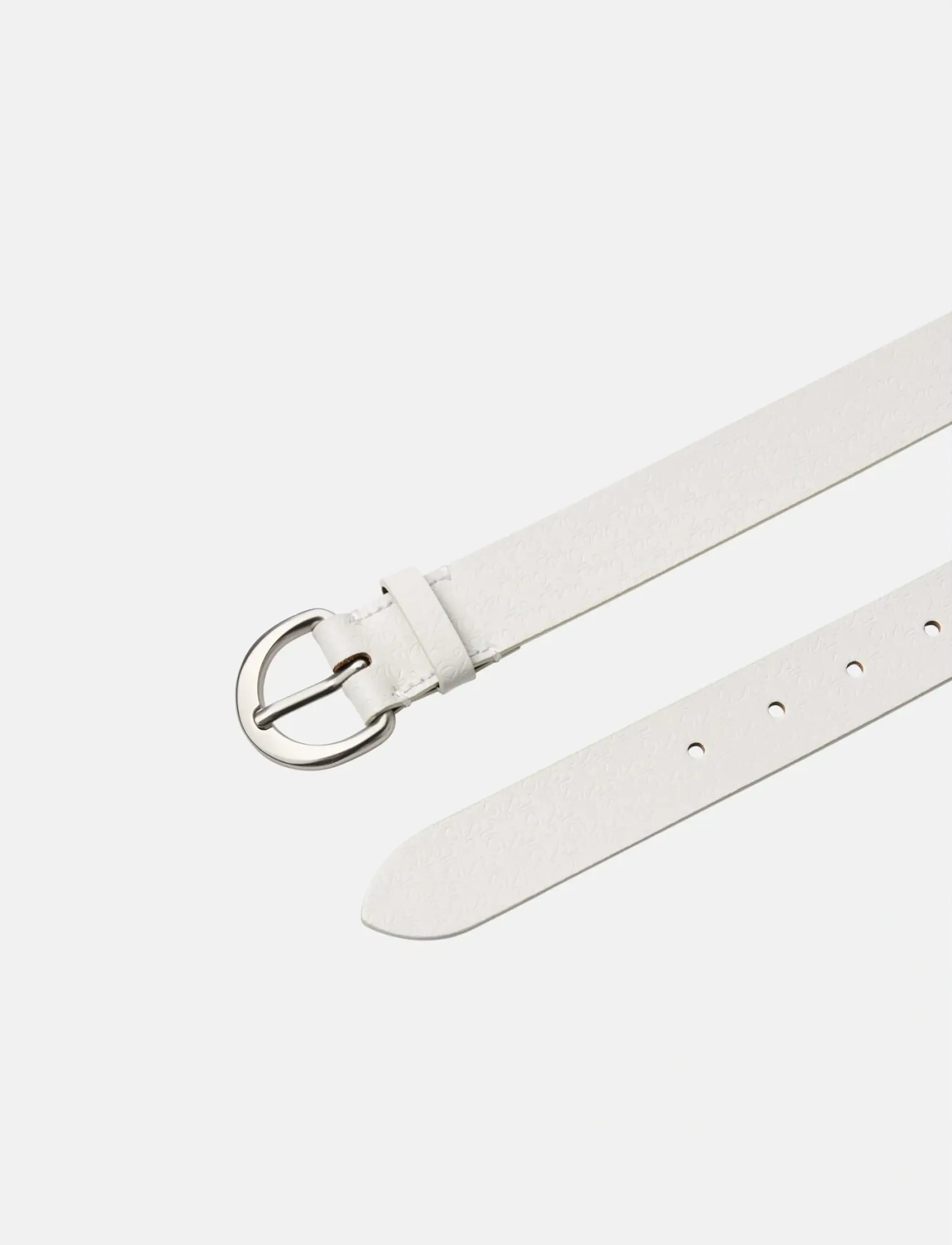 Calvin Klein - CLASSIC BUCKLE AOP 30MM - lily white - 2