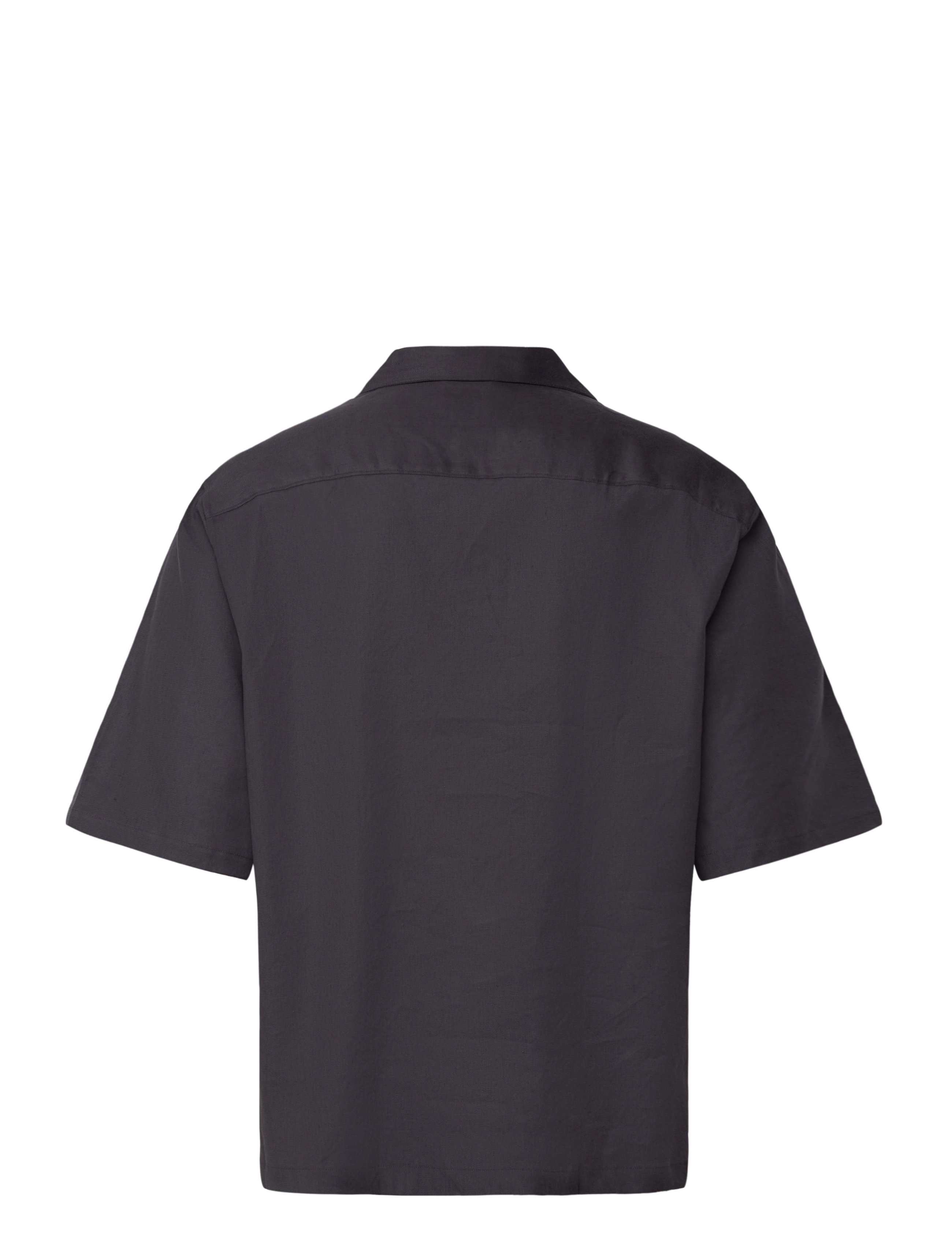 Calvin Klein - SS LINEN LYOCELL CAMP RELAXED SH - lininiai marškiniai - ebony - 1