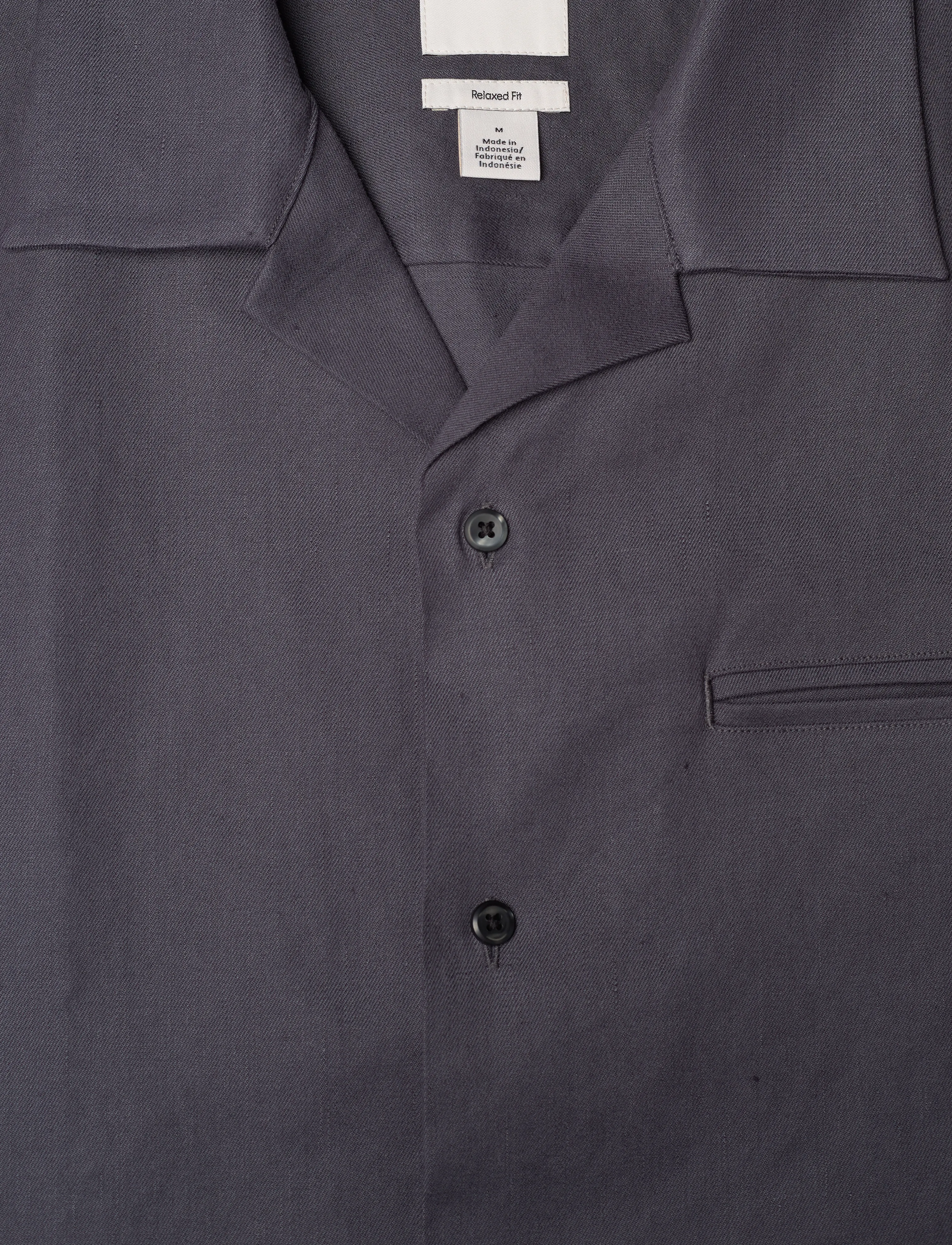 Calvin Klein - SS LINEN LYOCELL CAMP RELAXED SH - lininiai marškiniai - ebony - 2