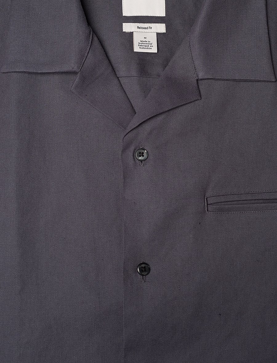 Calvin Klein - SS LINEN LYOCELL CAMP RELAXED SH - lininiai marškiniai - ebony - 2