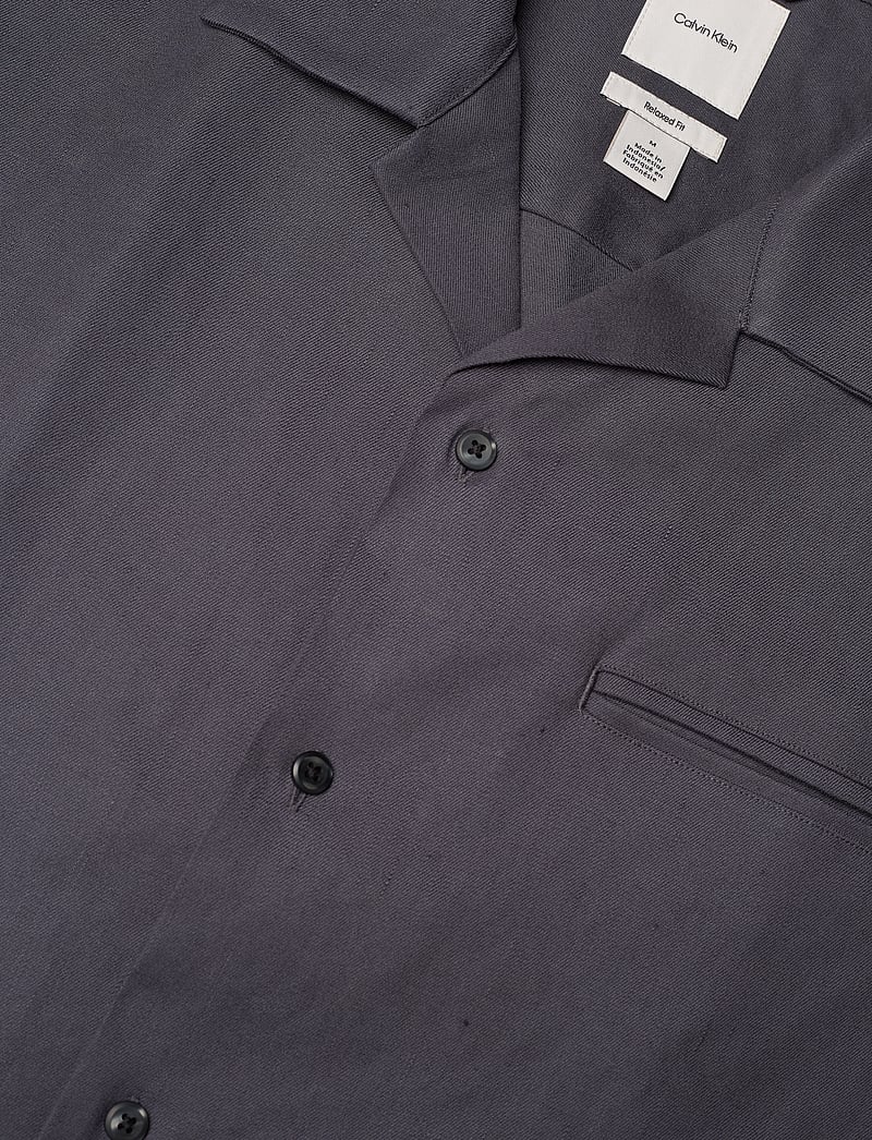 Calvin Klein - SS LINEN LYOCELL CAMP RELAXED SH - linased särgid - ebony - 3