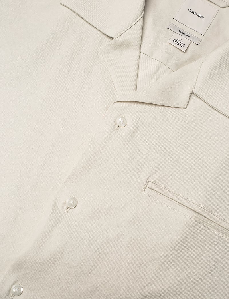 Calvin Klein - SS LINEN LYOCELL CAMP RELAXED SH - leinenhemden - silver birch - 3