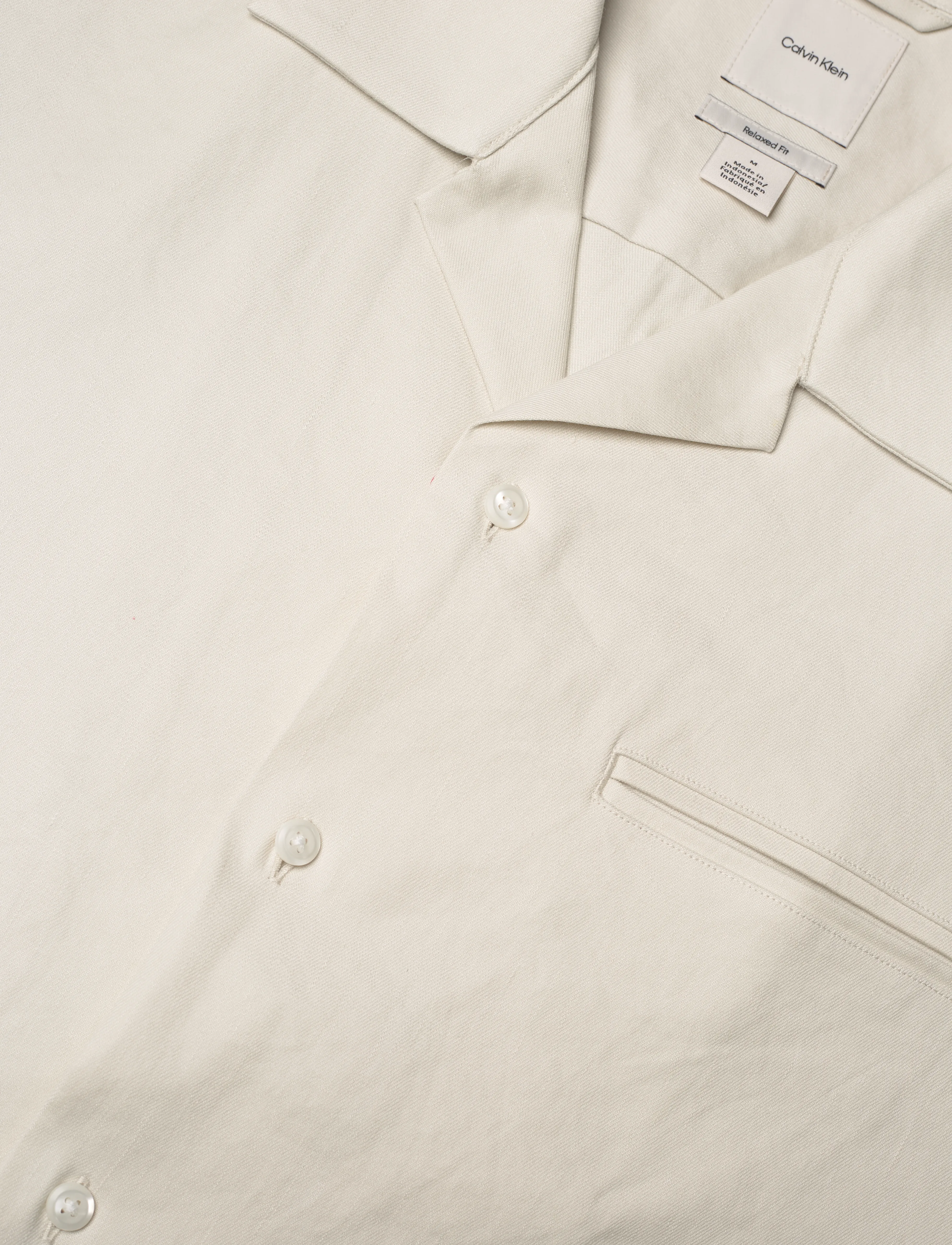 Calvin Klein - SS LINEN LYOCELL CAMP RELAXED SH - leinenhemden - silver birch - 3