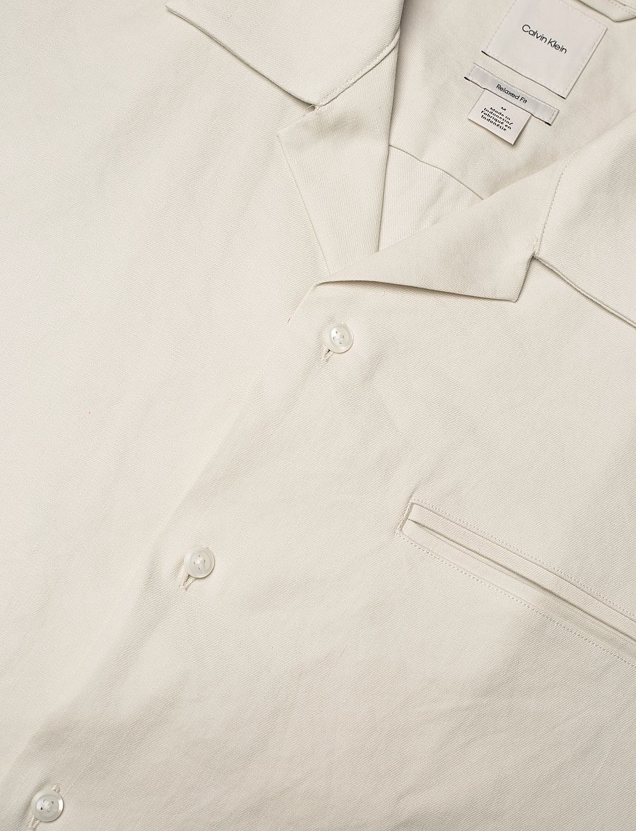 Calvin Klein - SS LINEN LYOCELL CAMP RELAXED SH - leinenhemden - silver birch - 3