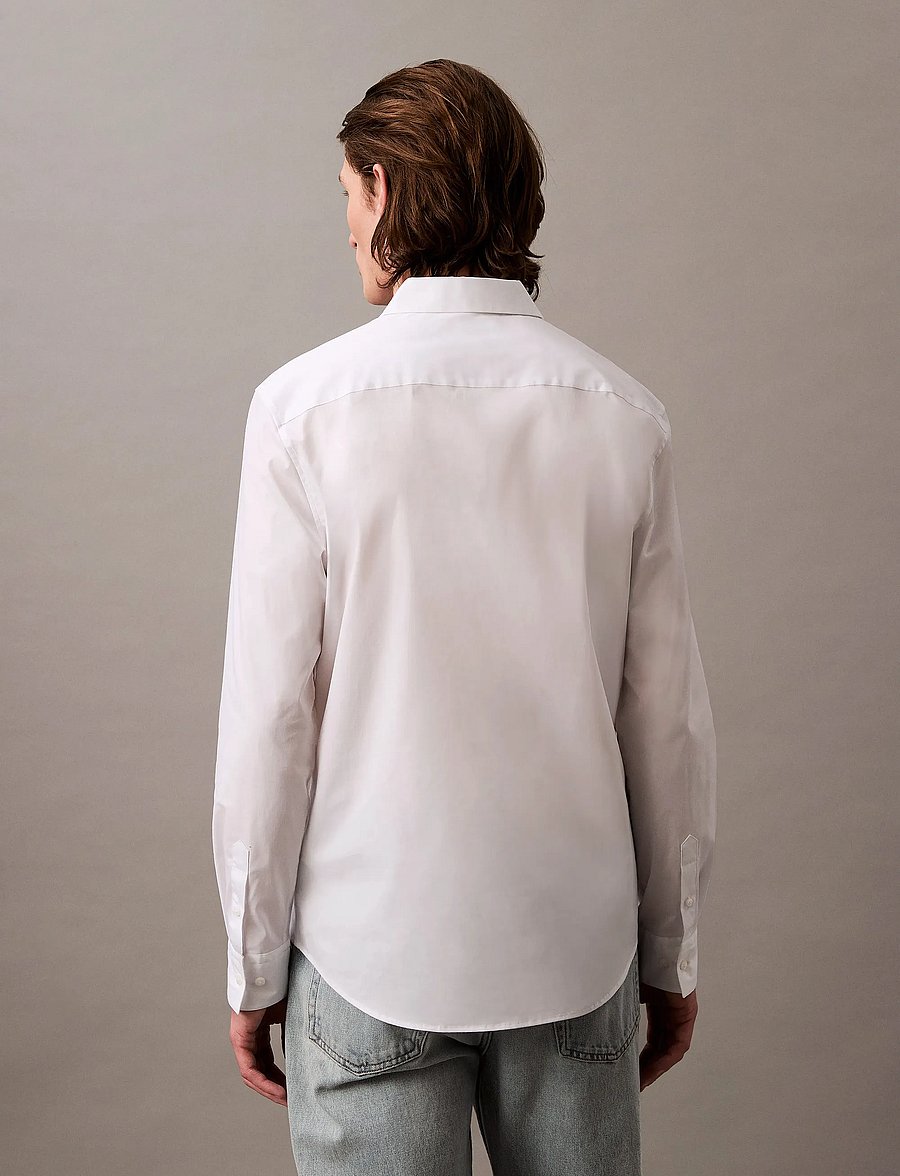 Calvin Klein - LS SOLID STRETCH SLIM SHIRT - formelle hemden - brilliant white - 3