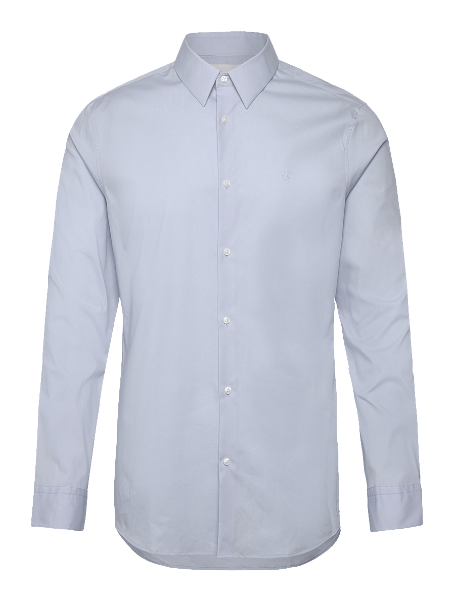 Calvin Klein - LS SOLID STRETCH SLIM SHIRT - niagara mist - 1