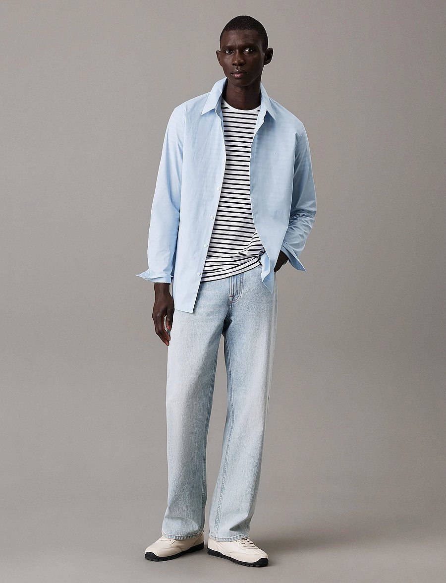 Calvin Klein - LS SOLID STRETCH SLIM SHIRT - niagara mist - 4