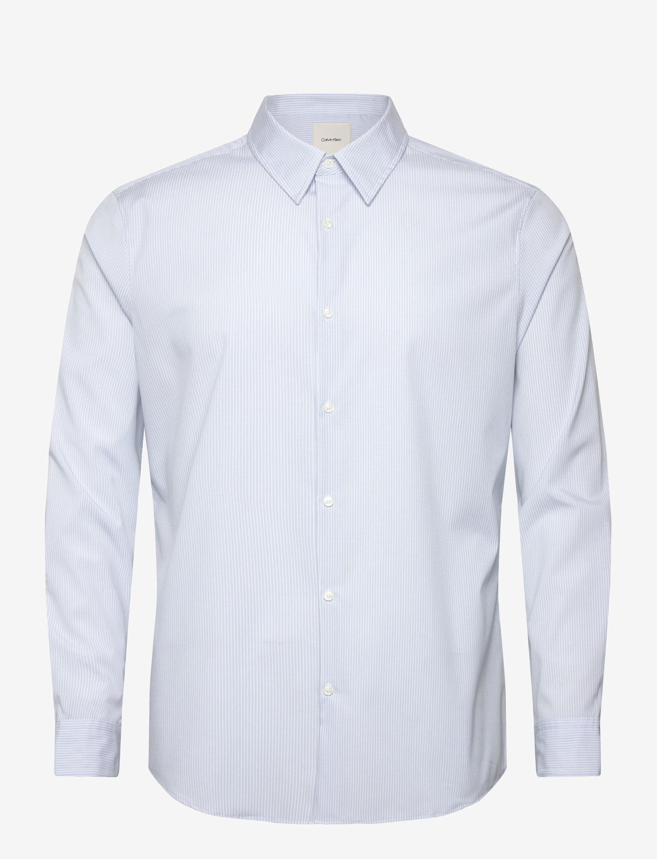 Calvin Klein - LS THIN STRIPE SUPIMA STRETCH SL - business-hemden - niagara mist - 0