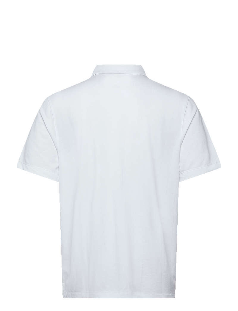 Calvin Klein - SS STRIPE STRECH JACQUARD POLO - kortärmade pikéer - bright white - 2