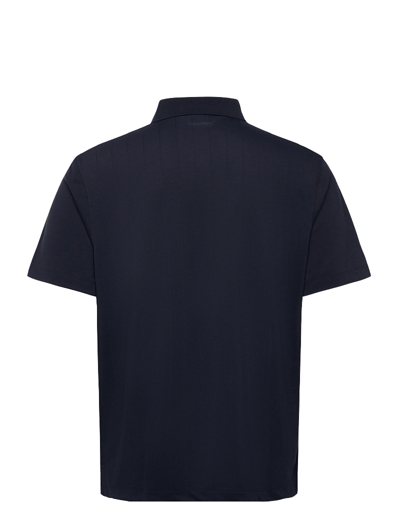 Calvin Klein - SS STRIPE STRECH JACQUARD POLO - kortærmede poloer - dark sapphire - 2