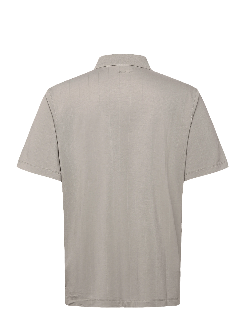 Calvin Klein - SS STRIPE STRECH JACQUARD POLO - kurzärmelig - mourning dove - 2