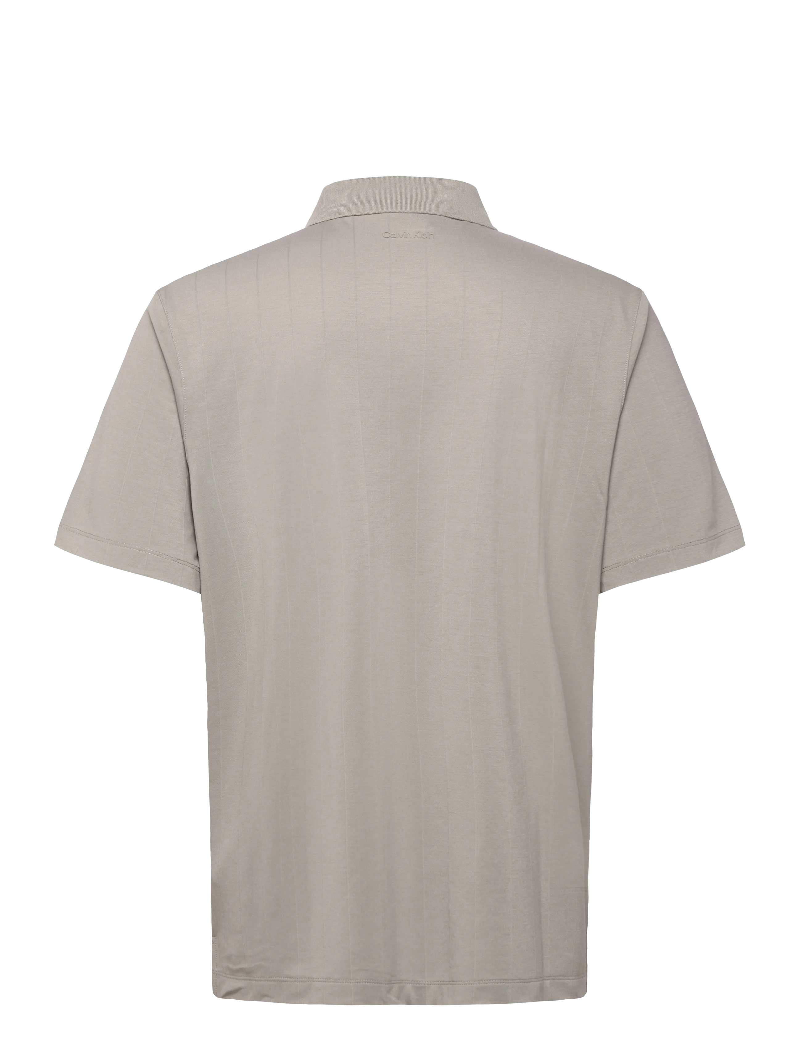 Calvin Klein - SS STRIPE STRECH JACQUARD POLO - short-sleeved polos - mourning dove - 2