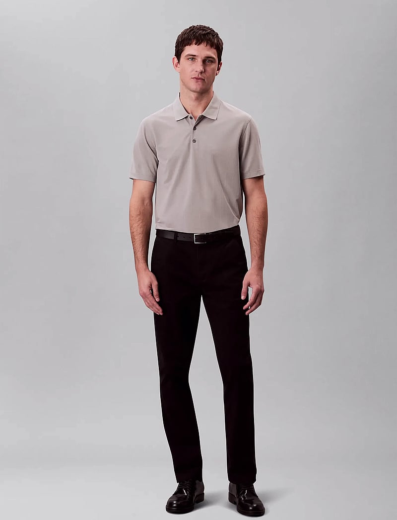 Calvin Klein - SS STRIPE STRECH JACQUARD POLO - kurzärmelig - mourning dove - 3