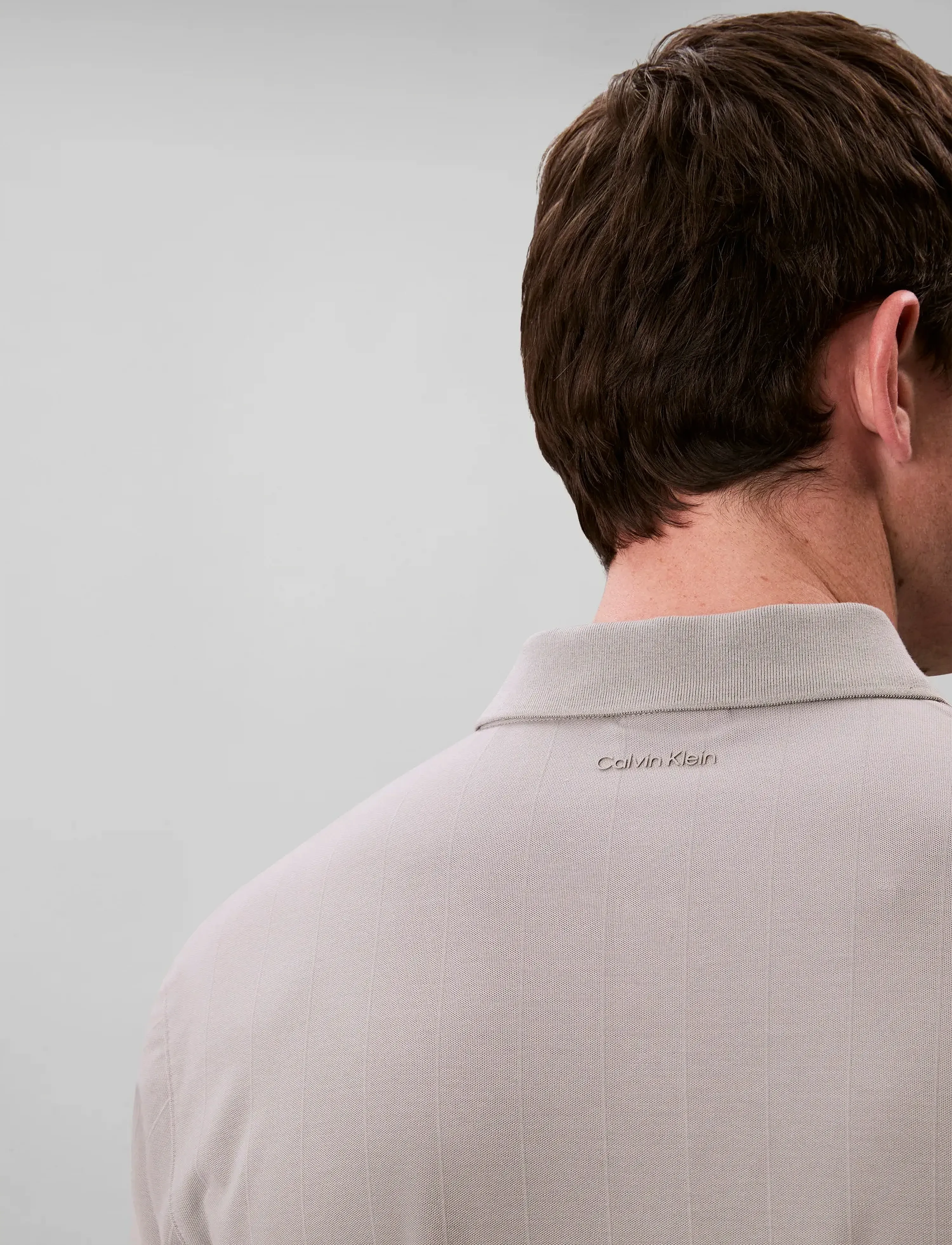 Calvin Klein Ss Stripe Strech Jacquard Polo pikéer herr – bild 5
