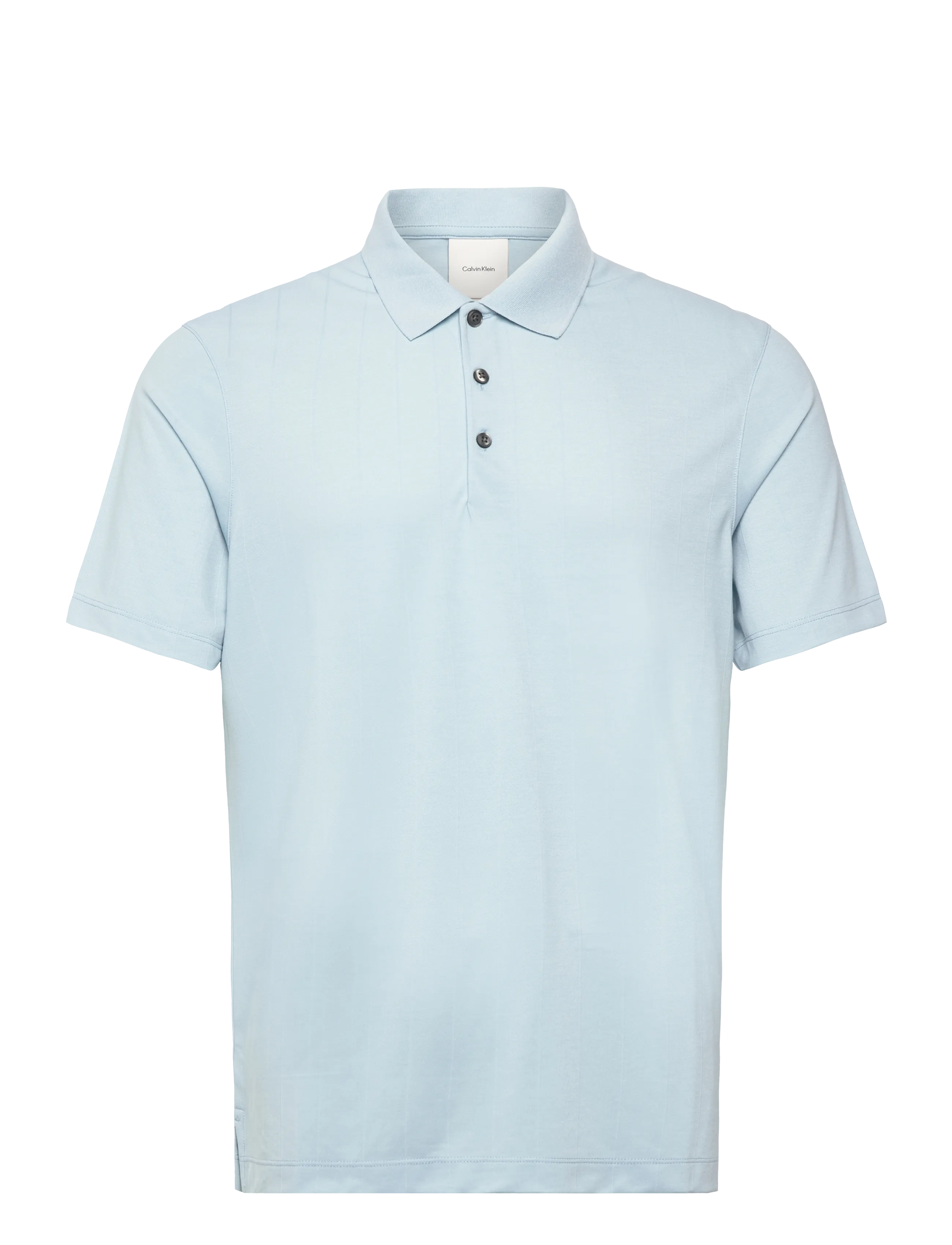 CALVIN KLEIN Ss Stripe Strech Jacquard Polo Blau - S - Herren