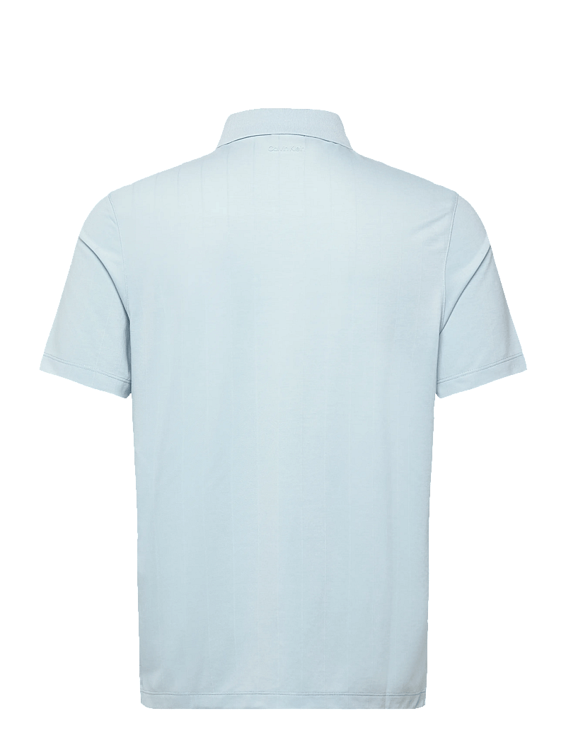 Calvin Klein - SS STRIPE STRECH JACQUARD POLO - kortærmede poloer - winter sky - 2