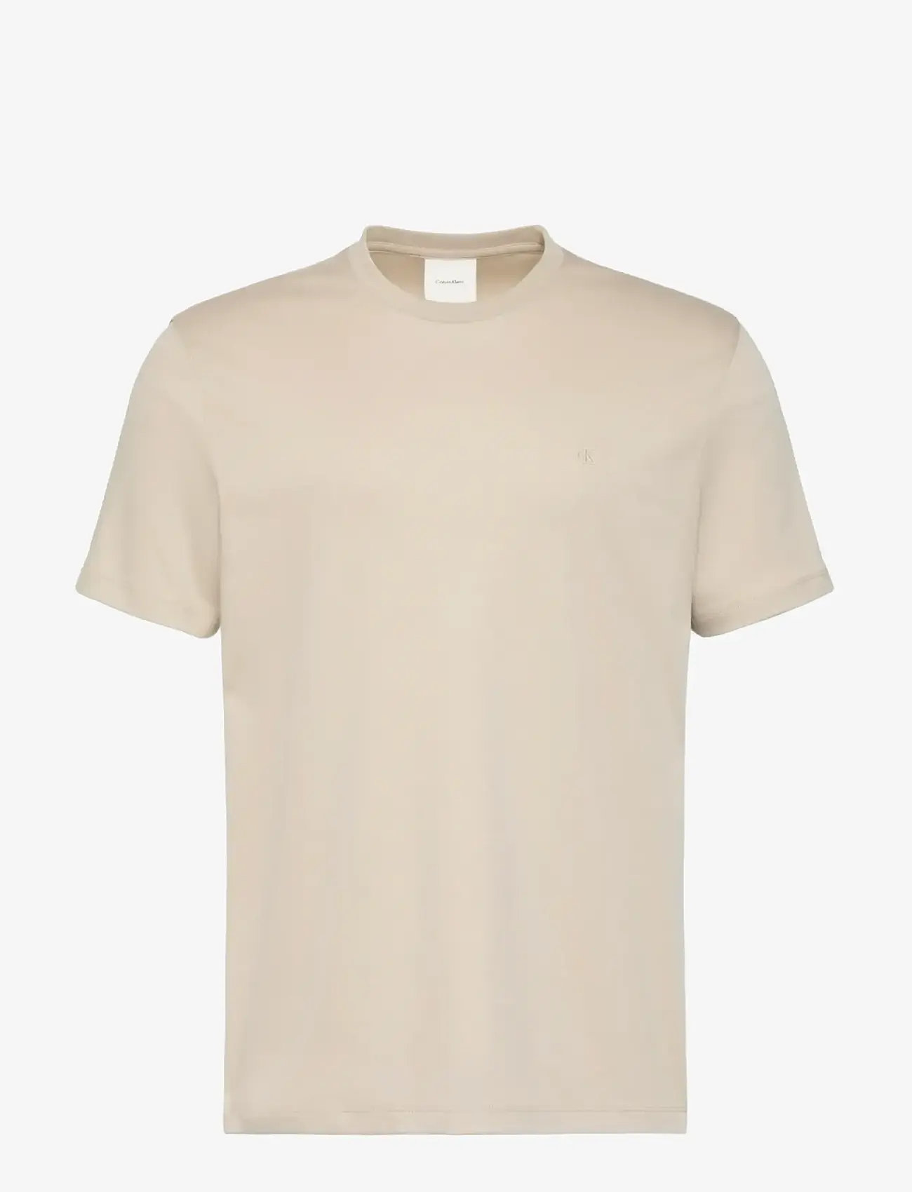 Calvin Klein - SS SUPIMA CHEST EMB CREWNECK TEE - short-sleeved t-shirts - ancient marble - 1
