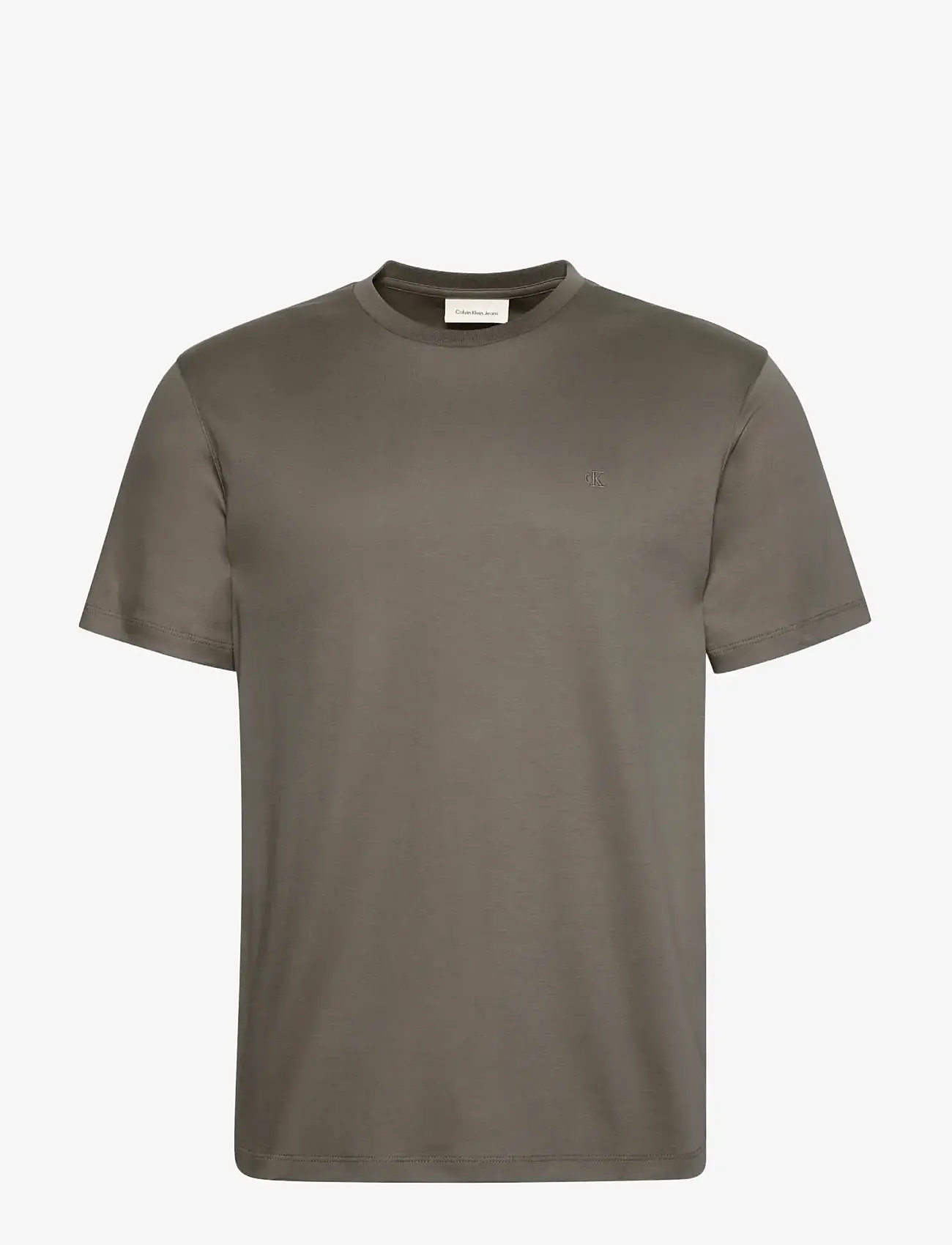 Calvin Klein - SS SUPIMA CHEST EMB CREWNECK TEE - lühikeste varrukatega t-särgid - bungee cord - 1