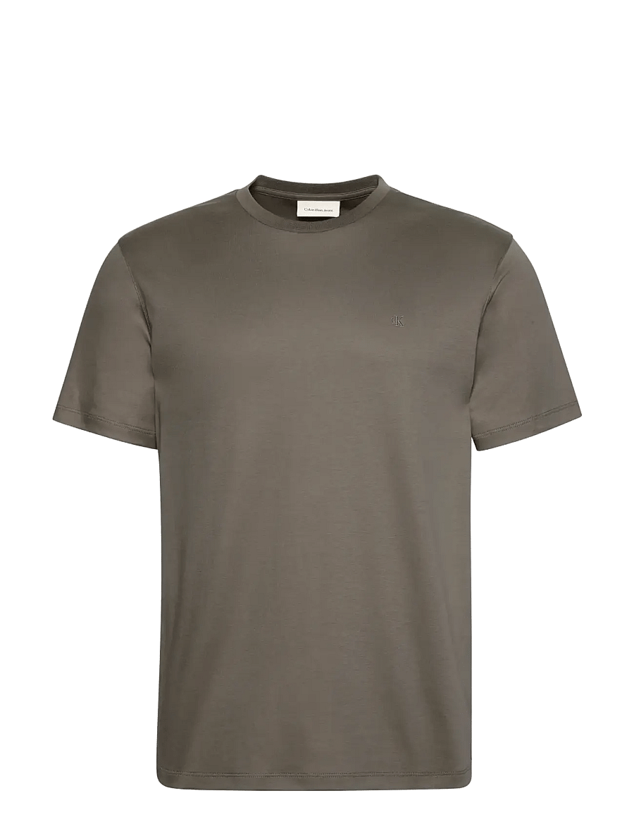 Calvin Klein - SS SUPIMA CHEST EMB CREWNECK TEE - short-sleeved t-shirts - bungee cord - 1