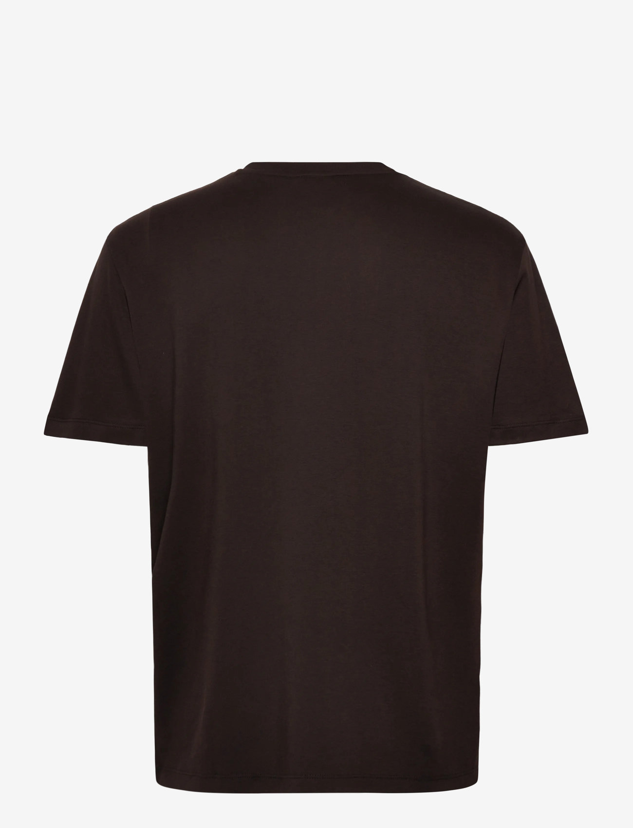 Calvin Klein - SS SUPIMA CHEST EMB CREWNECK TEE - short-sleeved t-shirts - chocolate torte - 2