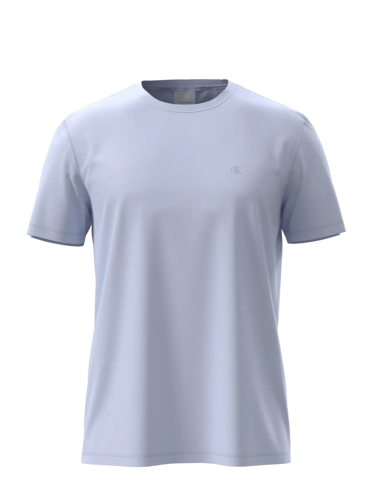 Calvin Klein SS SUPIMA CHEST EMB CREWNECK TEE - T-shirts - HEAVENLY IRIS / blue