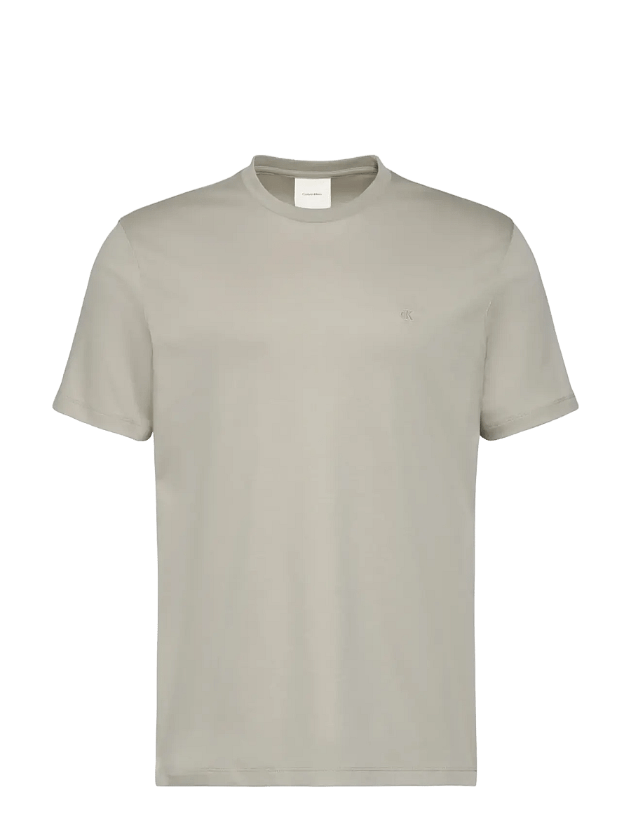 Calvin Klein - SS SUPIMA CHEST EMB CREWNECK TEE - kurzärmelige t-shirts - moonstruck - 1