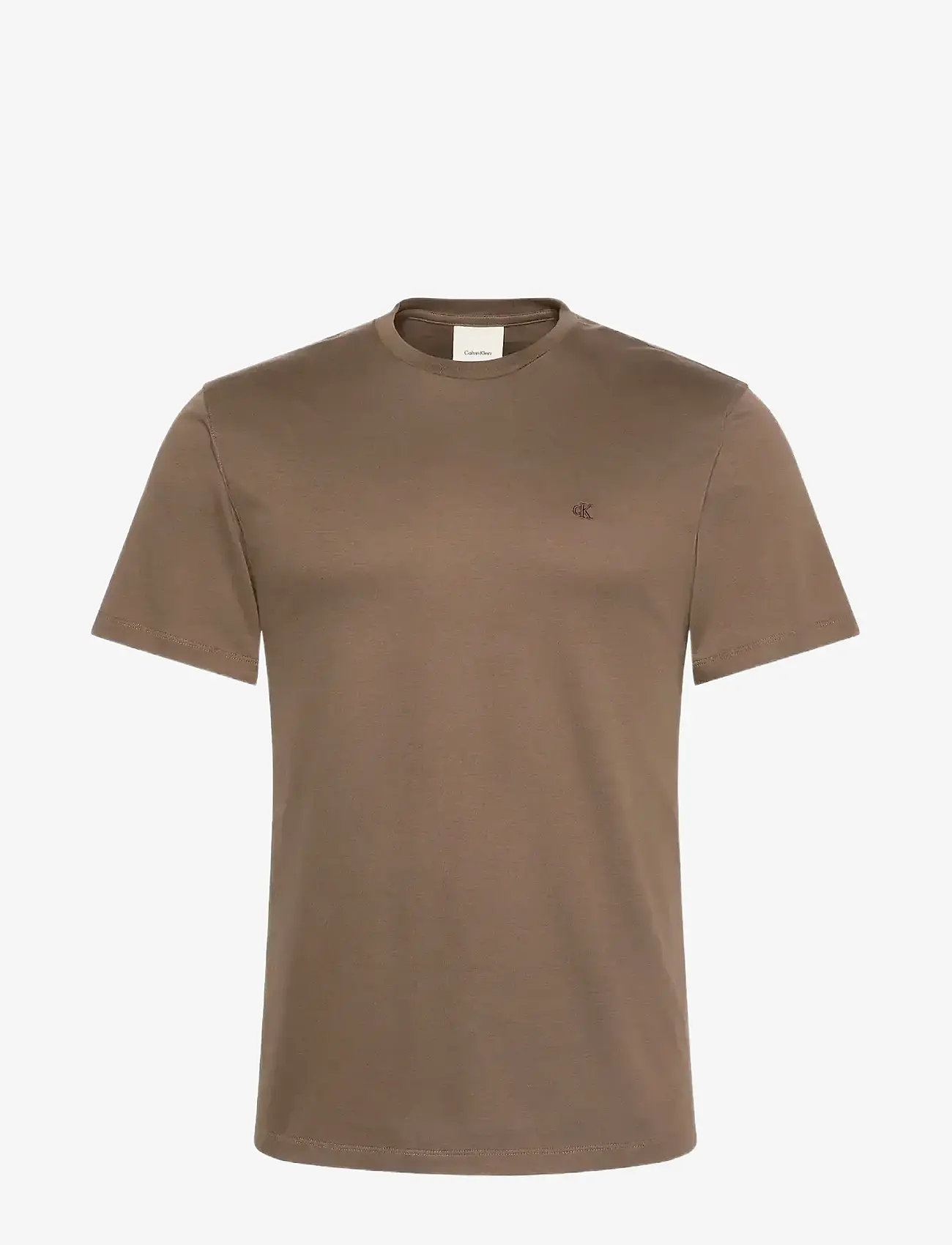 Calvin Klein - SS SUPIMA CHEST EMB CREWNECK TEE - lühikeste varrukatega t-särgid - morel - 1