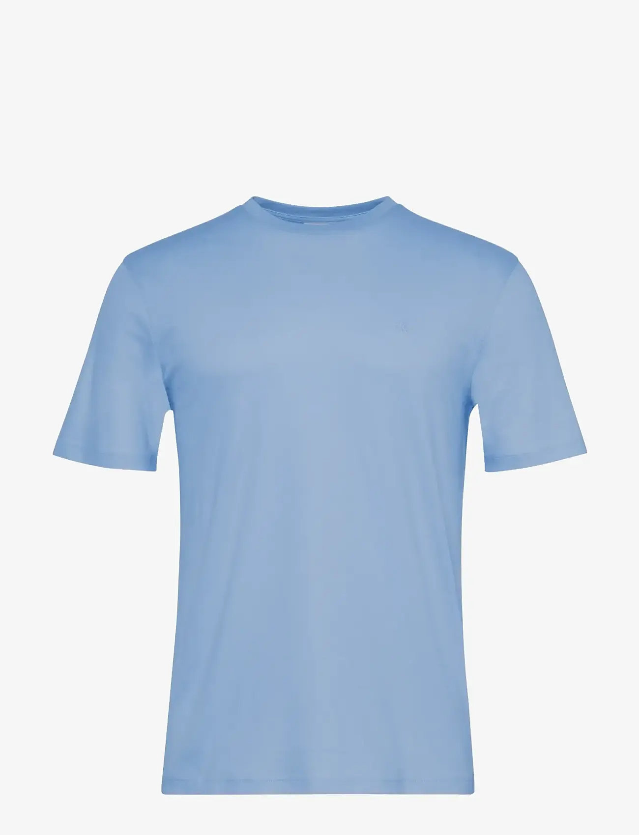 Calvin Klein - SS SUPIMA CHEST EMB CREWNECK TEE - lühikeste varrukatega t-särgid - placid blue - 1