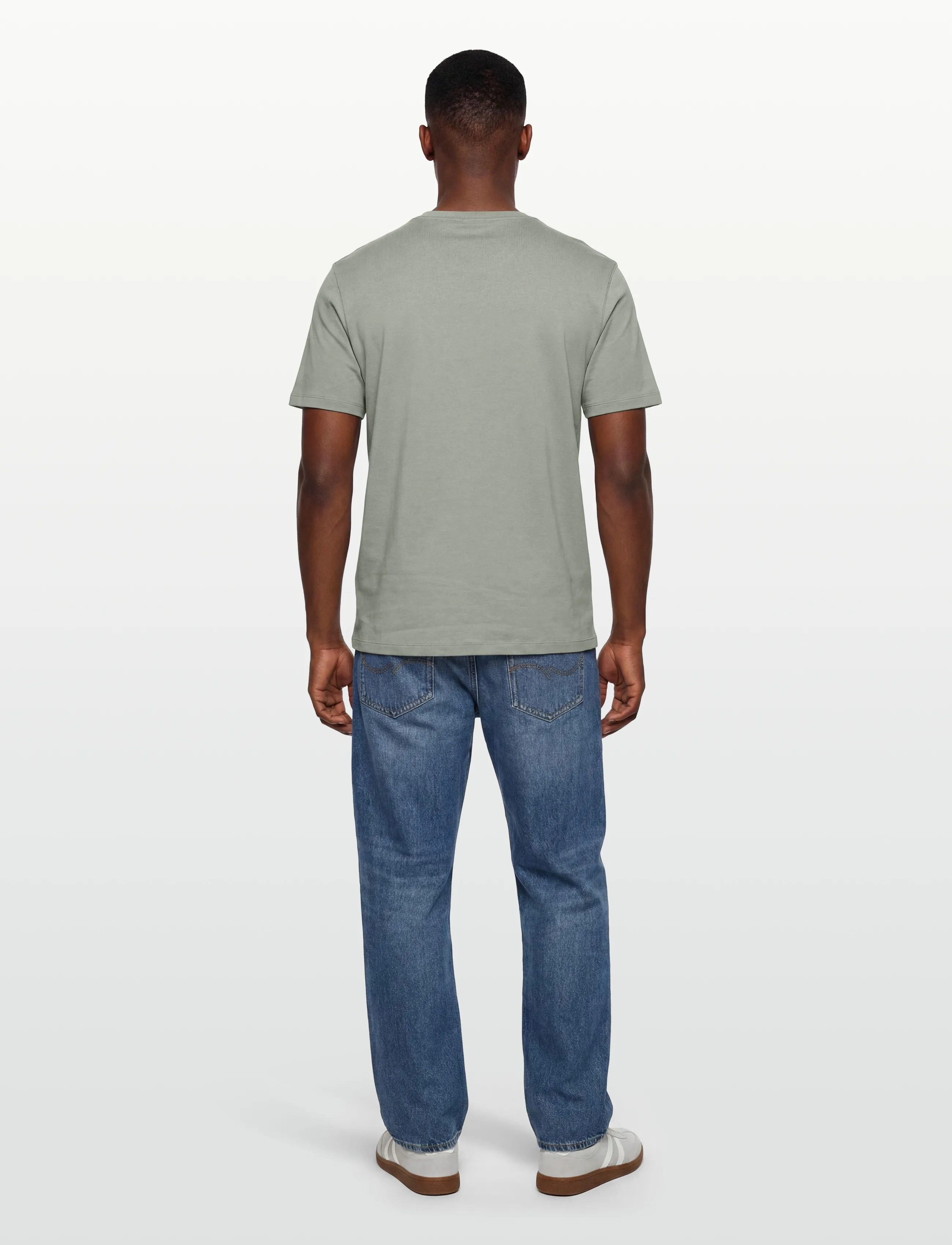 Calvin Klein - SS SUPIMA CHEST EMB CREWNECK TEE - kortärmade t-shirts - shadow - 4