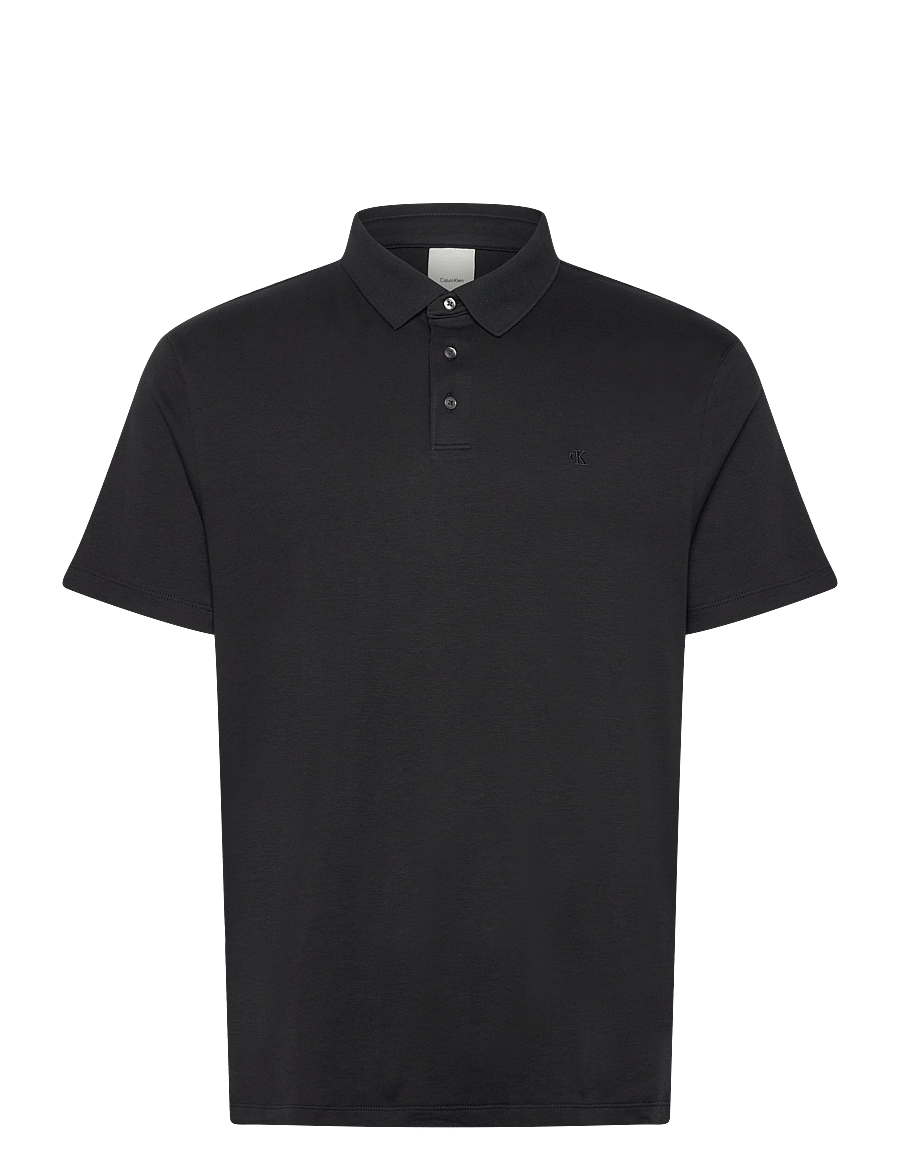 Calvin Klein - SS SUPIMA CHEST EMB POLO - kurzärmelig - black - 1