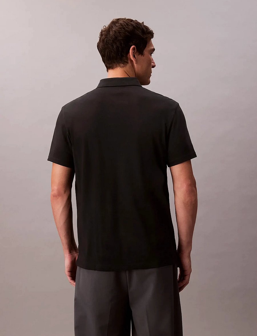 Calvin Klein - SS SUPIMA CHEST EMB POLO - kurzärmelig - black - 5
