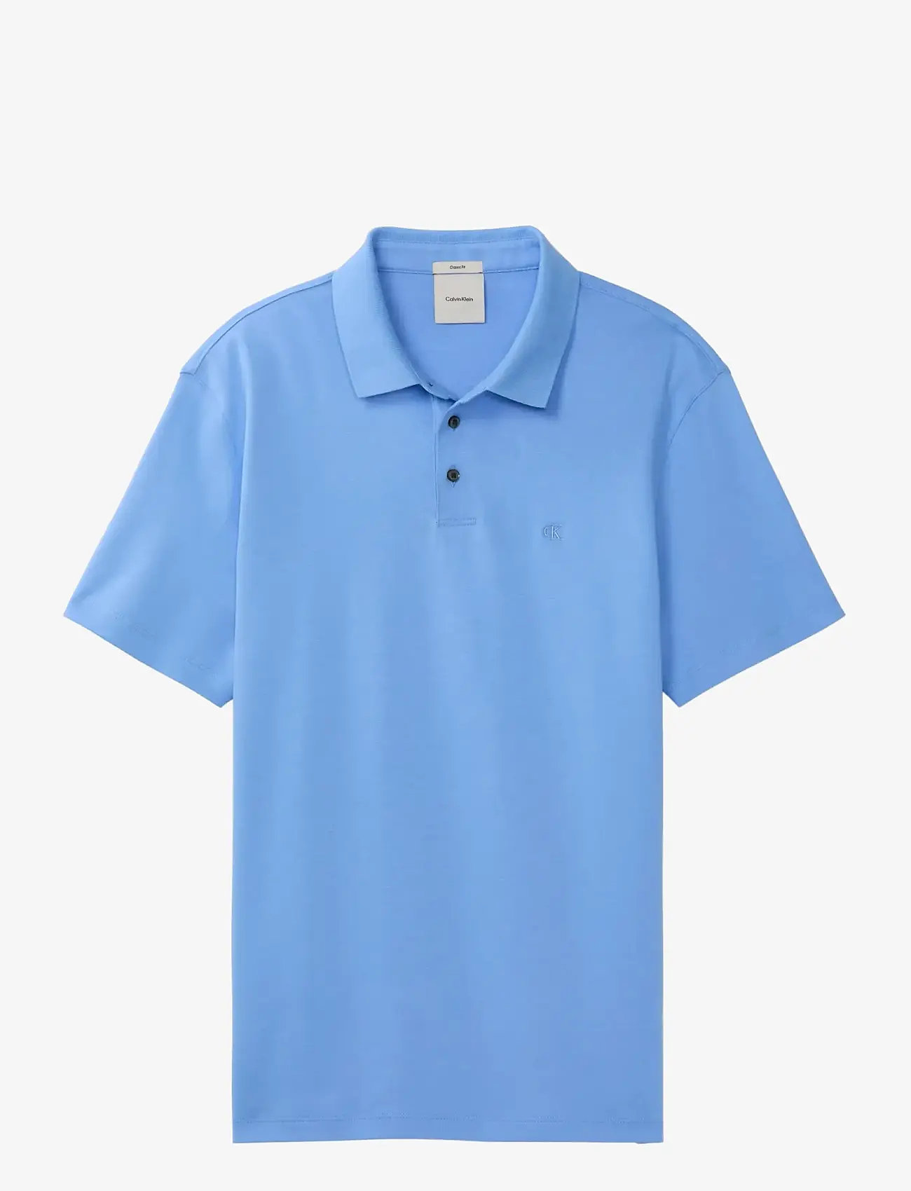 Calvin Klein - SS SUPIMA CHEST EMB POLO - kurzärmelig - blue descent - 1