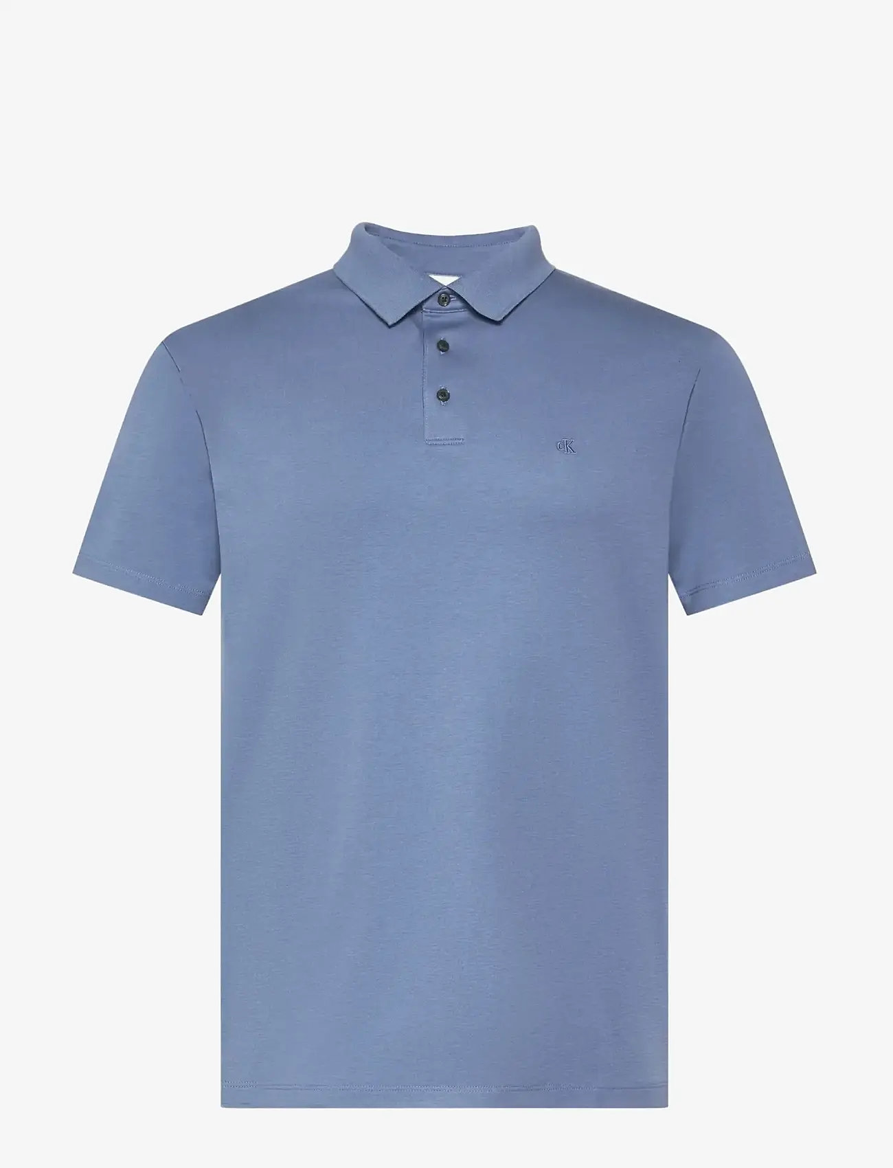 Calvin Klein - SS SUPIMA CHEST EMB POLO - korte mouwen - dusty sailor blue - 1